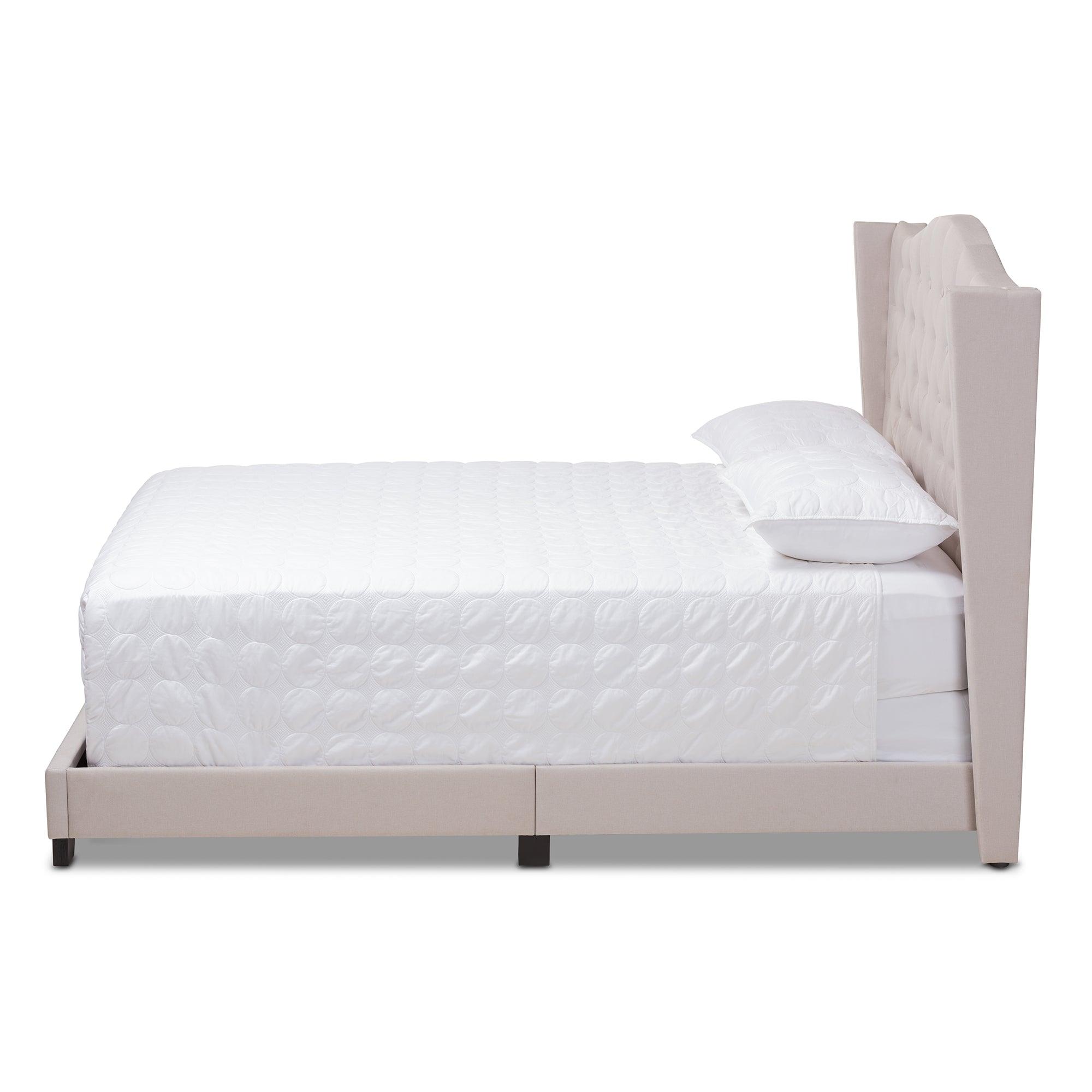 Alesha Modern and Contemporary Fabric Upholstered Bed