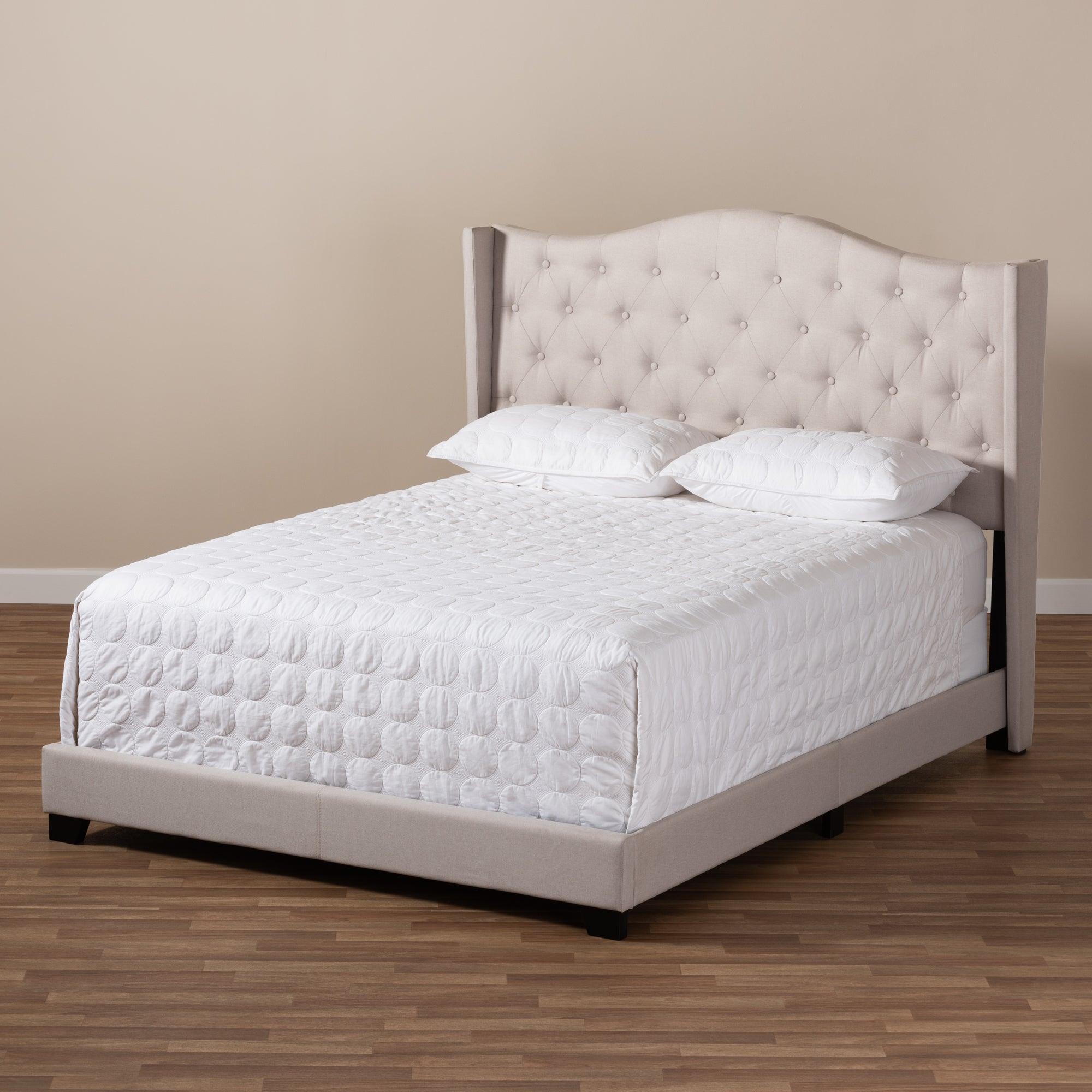 Alesha Modern and Contemporary Fabric Upholstered Bed