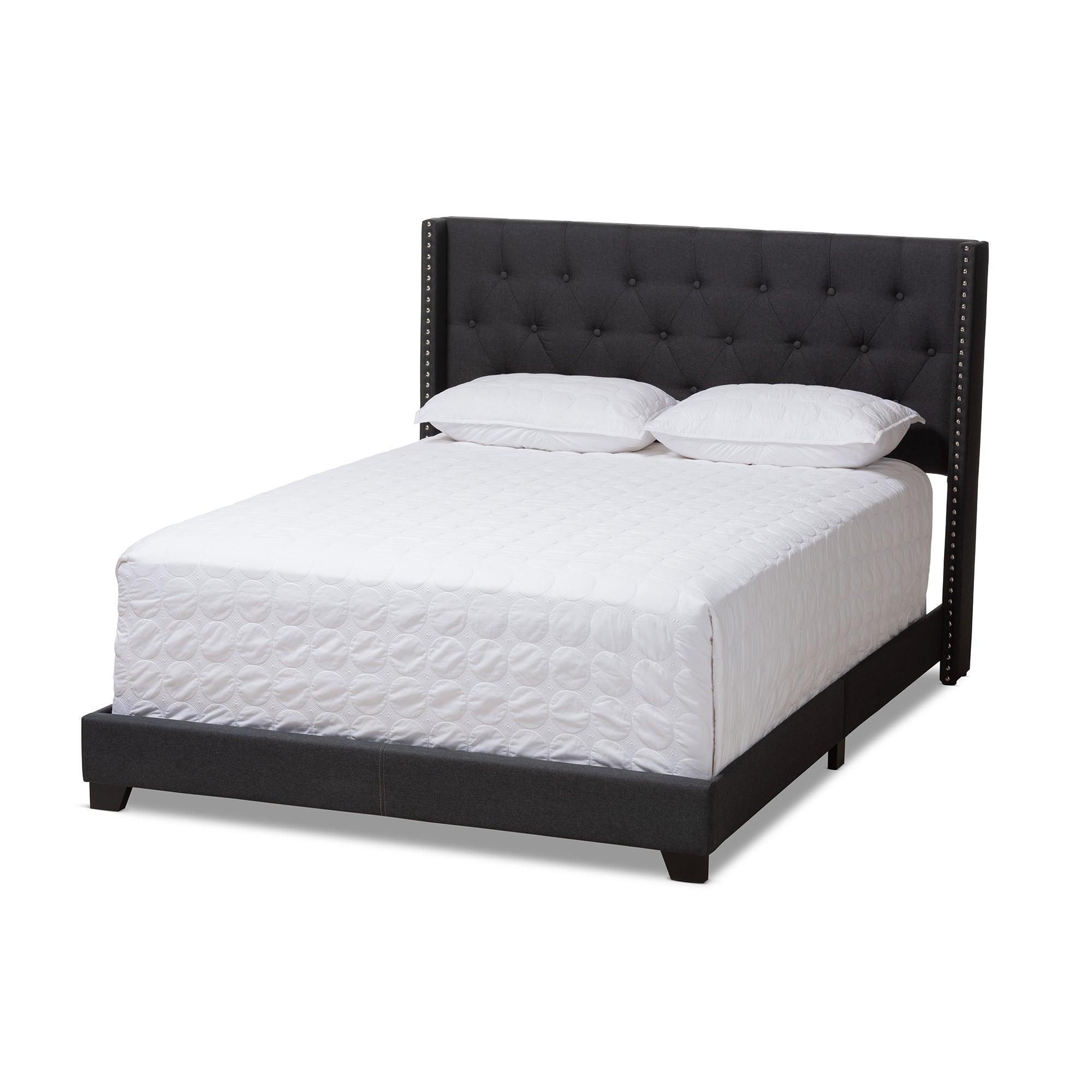 Brady Modern and Contemporary Fabric Upholstered Bed