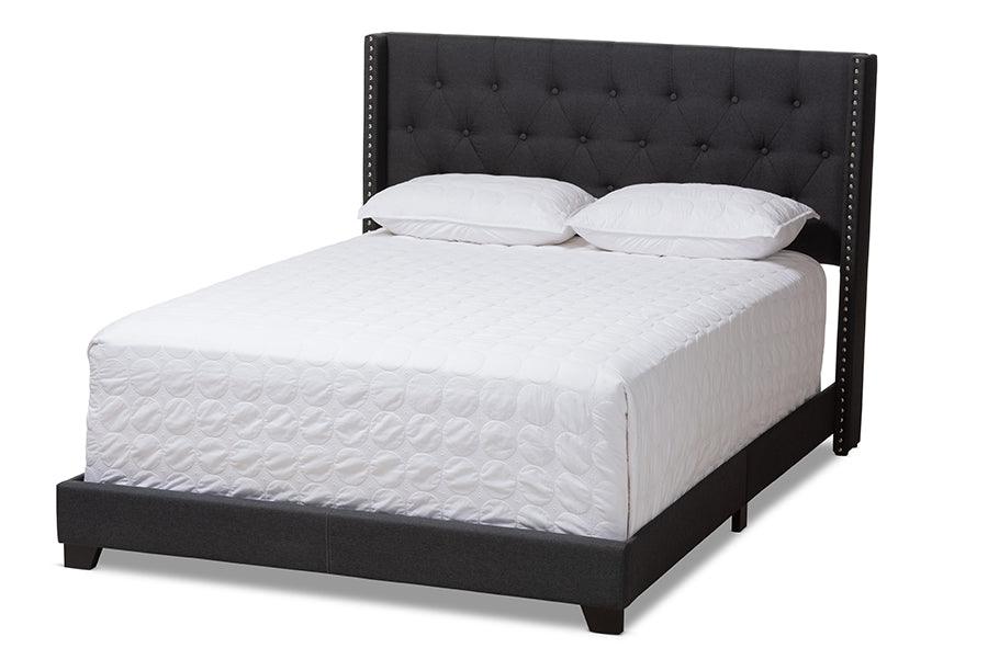 Brady Modern and Contemporary Fabric Upholstered Bed