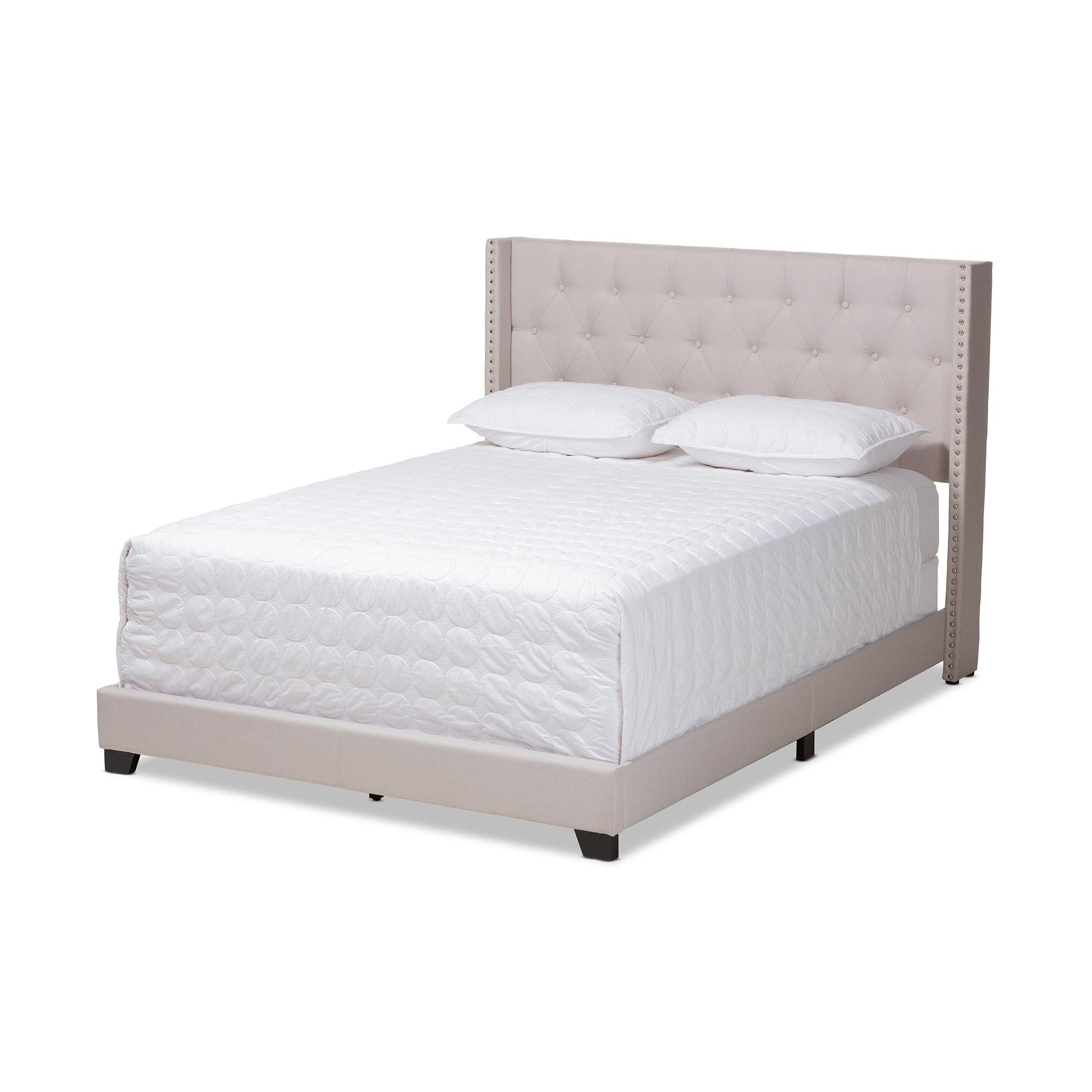 Brady Modern and Contemporary Fabric Upholstered Bed