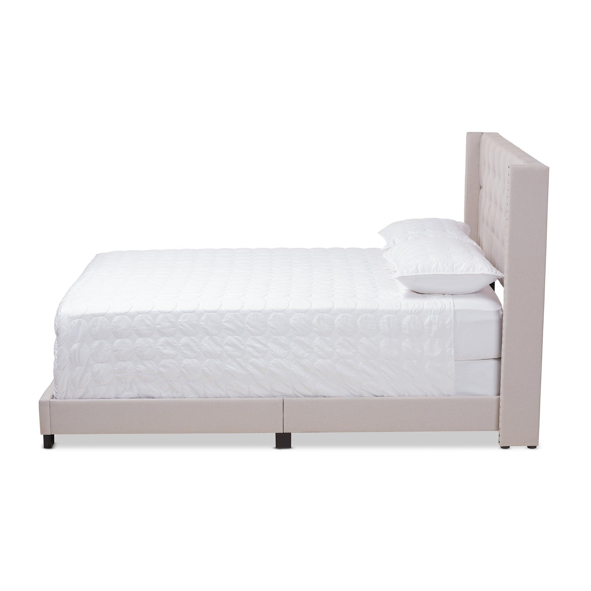 Brady Modern and Contemporary Fabric Upholstered Bed