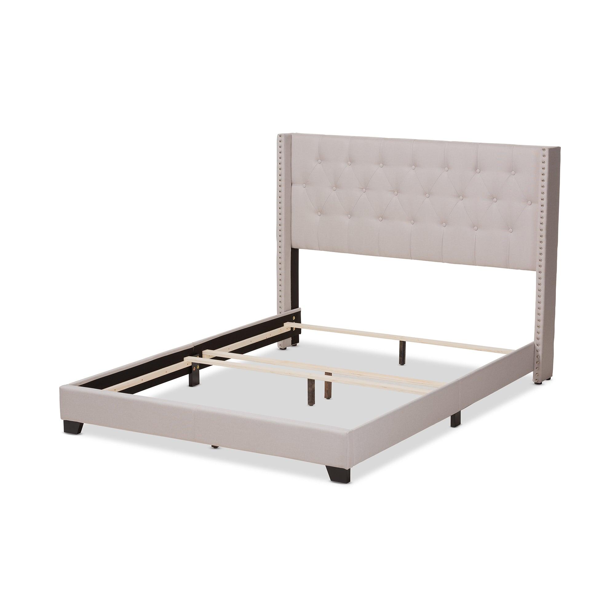 Brady Modern and Contemporary Fabric Upholstered Bed