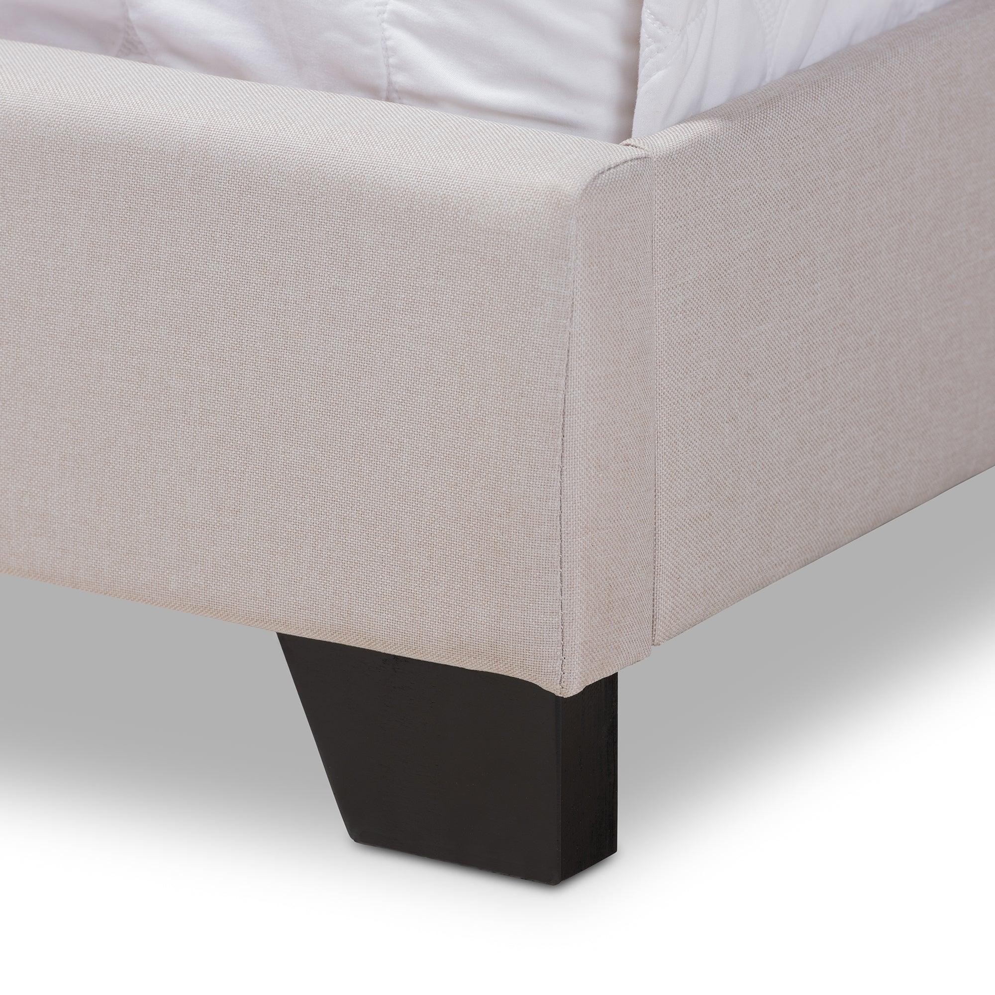 Brady Modern and Contemporary Fabric Upholstered Bed