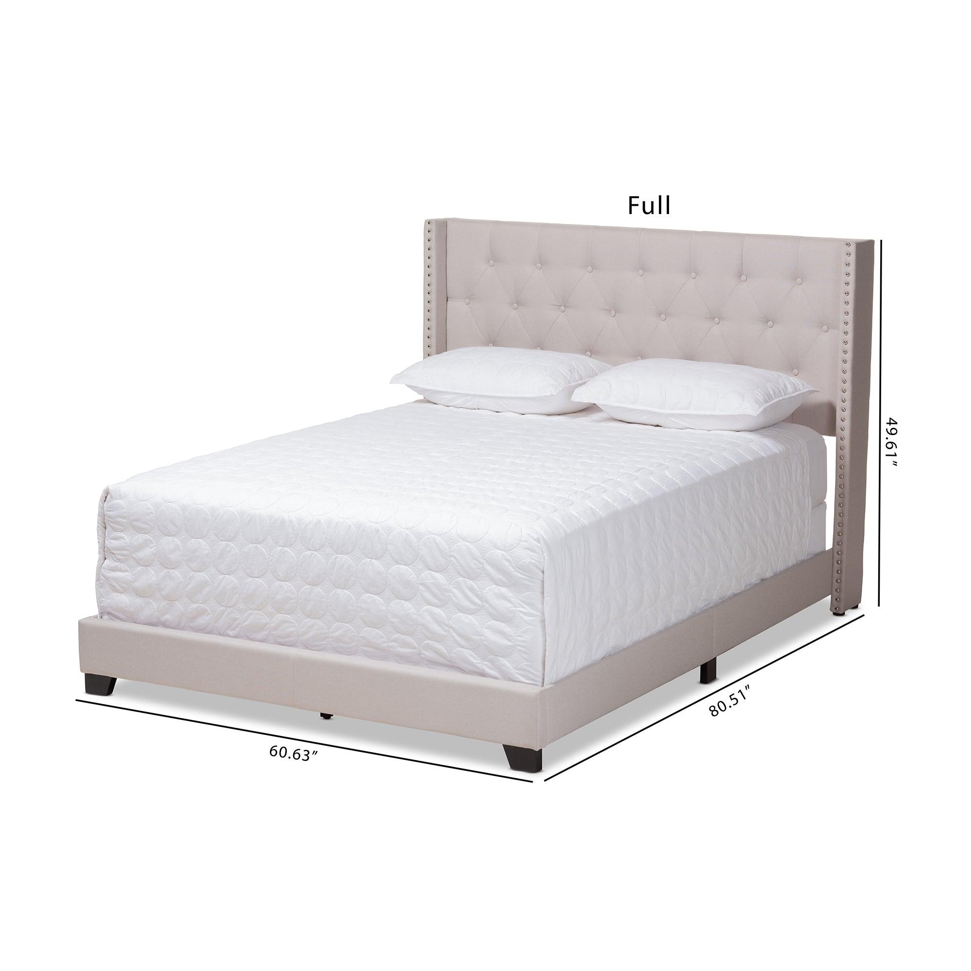 Brady Modern and Contemporary Fabric Upholstered Bed