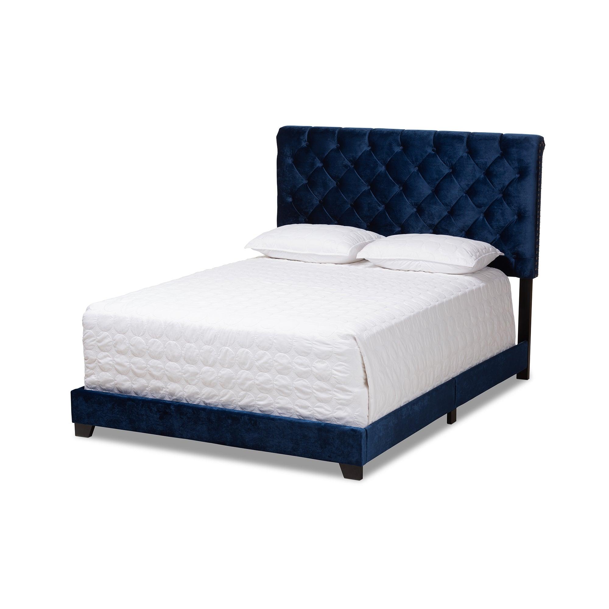 Candace Luxe and Glamour Velvet Upholstered Bed