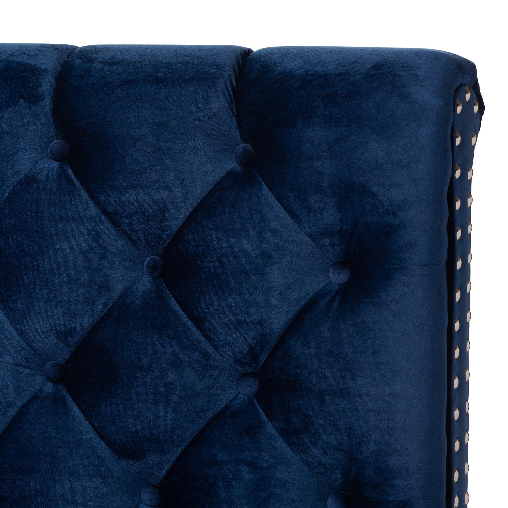 Candace Luxe and Glamour Velvet Upholstered Bed