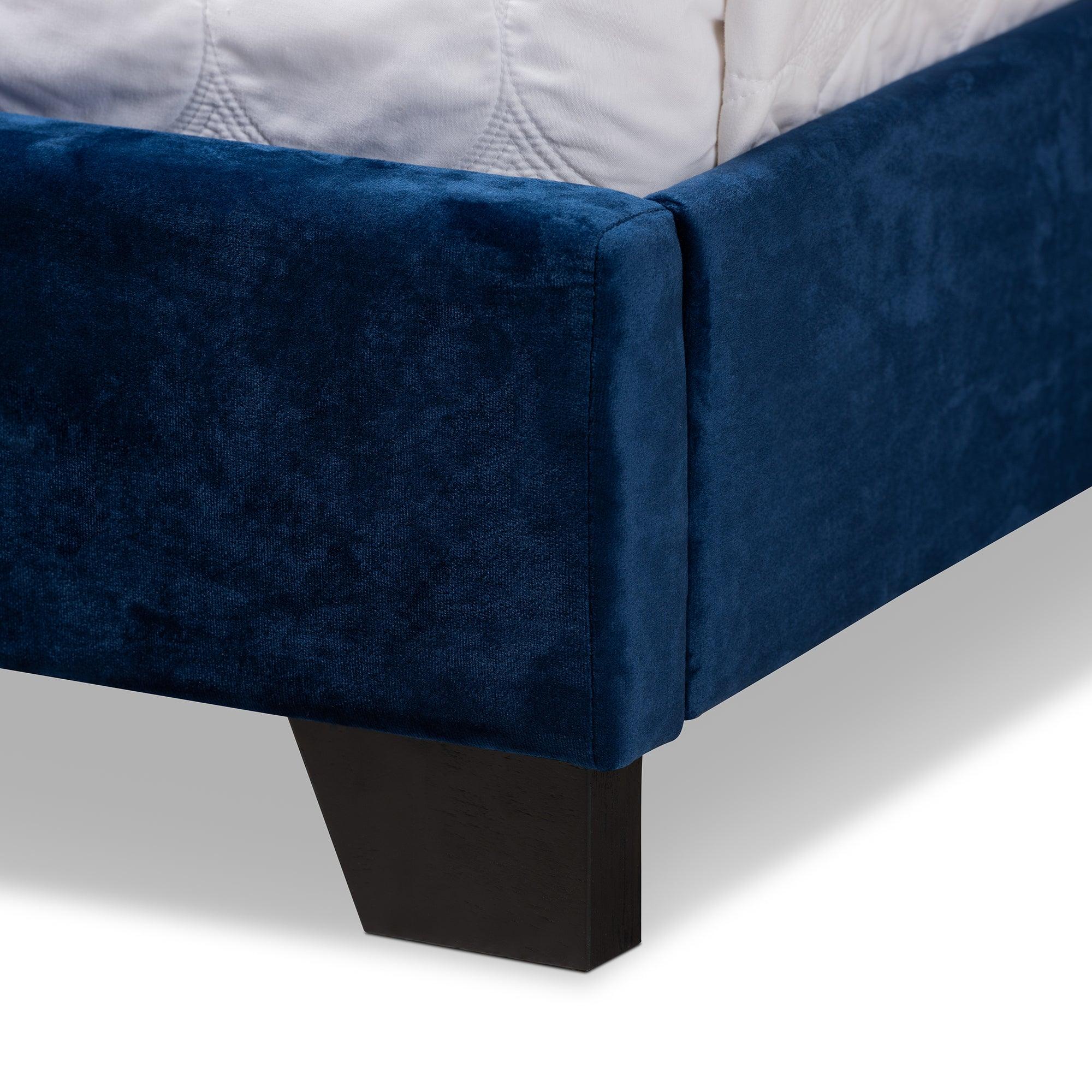 Candace Luxe and Glamour Velvet Upholstered Bed