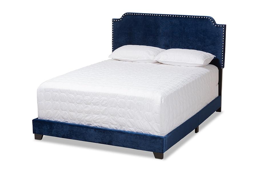 Darcy Luxe and Glamour Velvet Upholstered Bed