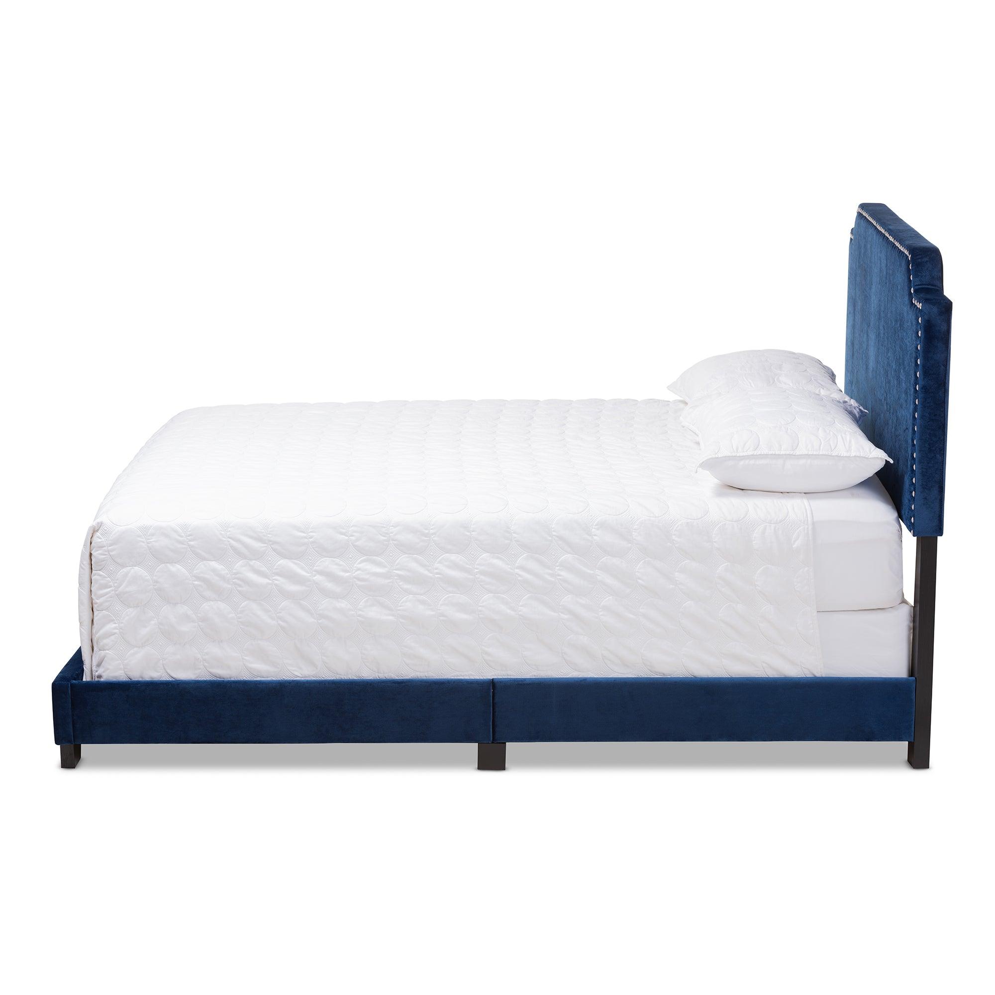 Darcy Luxe and Glamour Velvet Upholstered Bed