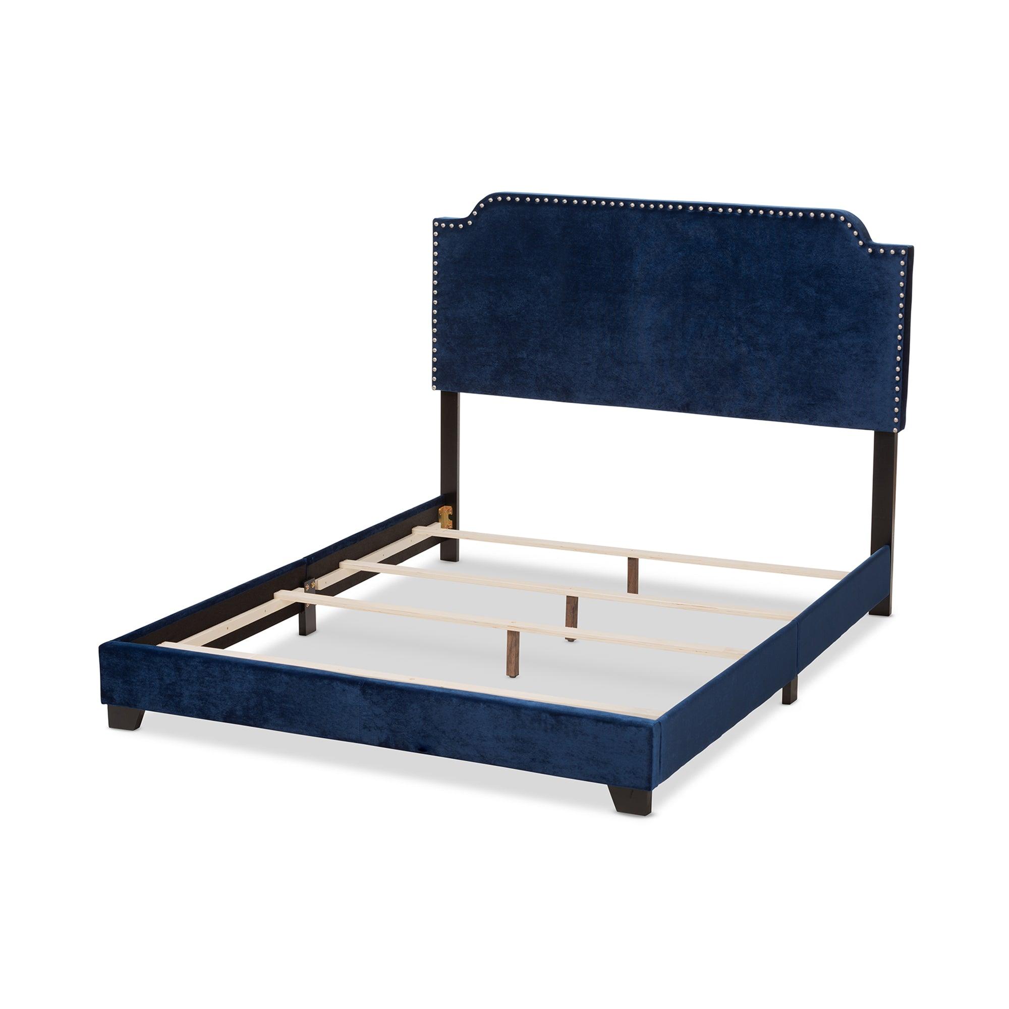 Darcy Luxe and Glamour Velvet Upholstered Bed