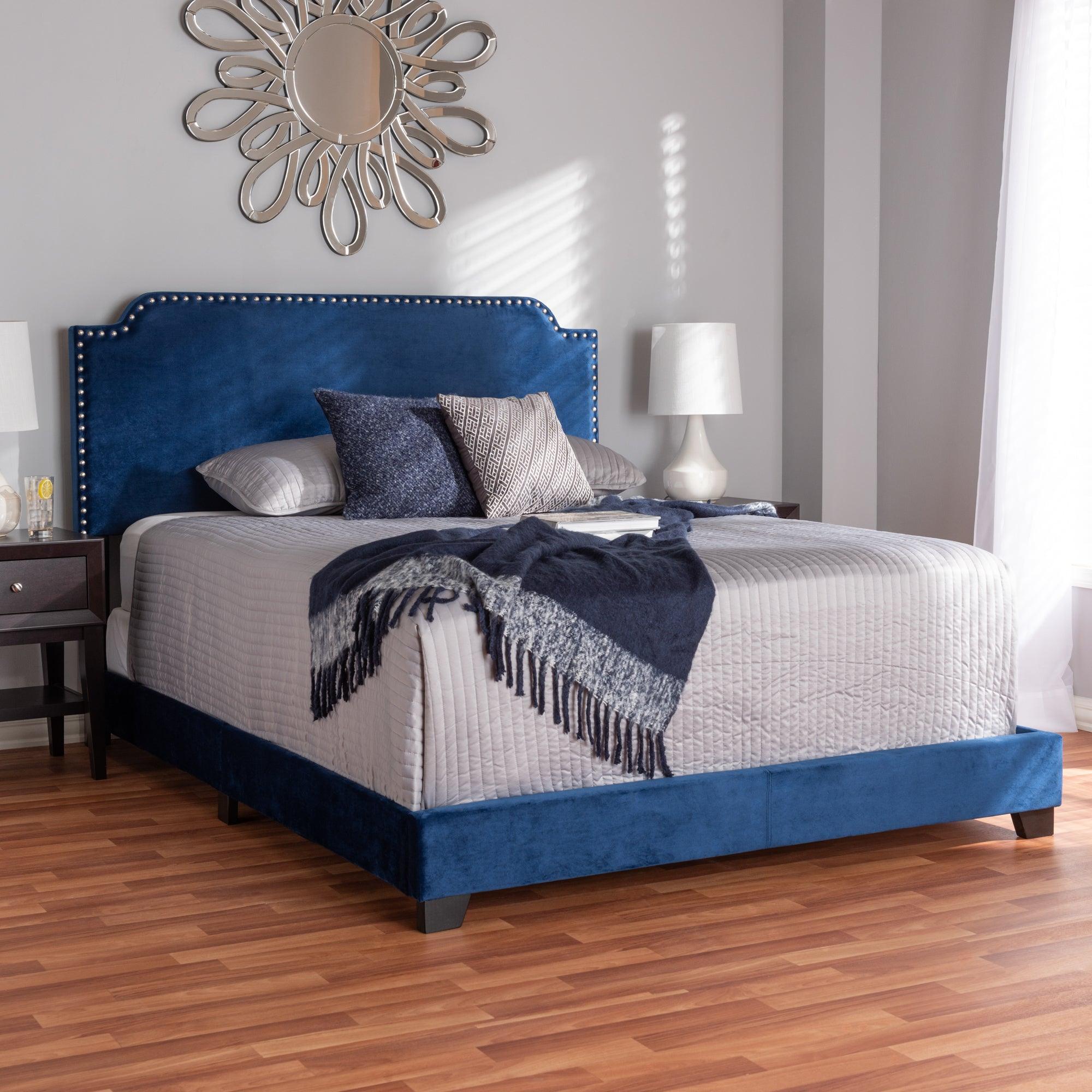 Darcy Luxe and Glamour Velvet Upholstered Bed