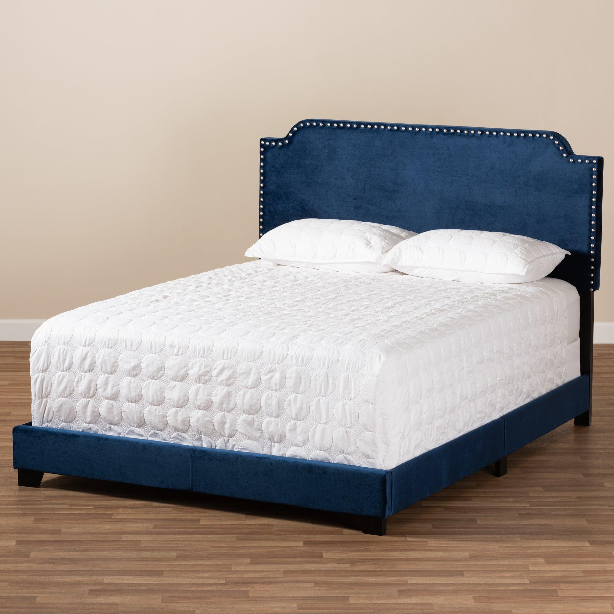 Darcy Luxe and Glamour Velvet Upholstered Bed