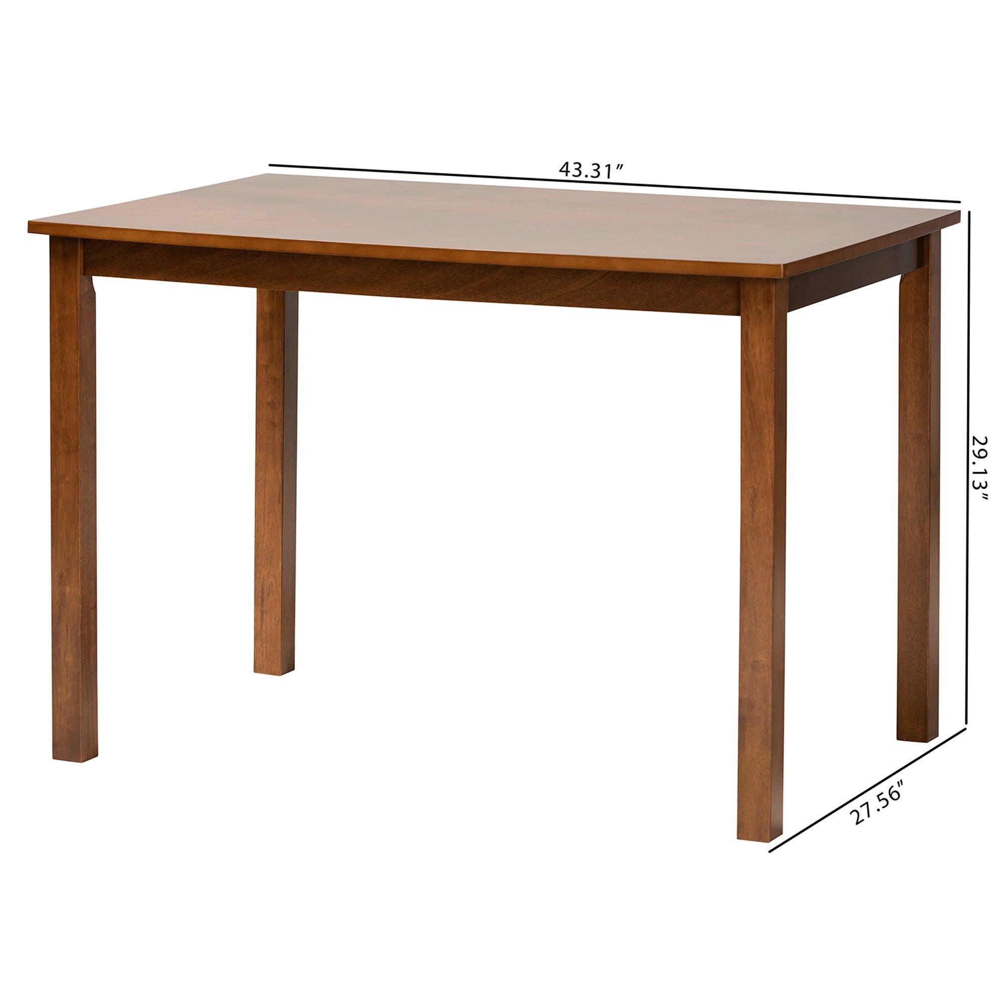 Eveline Modern Finished Wood 43-Inch Dining Table