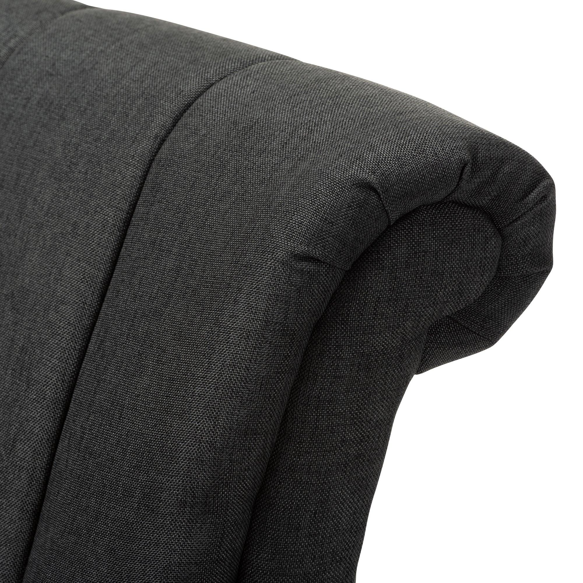 Rayner Modern and Contemporary Fabric Upholstered Swivel Chair