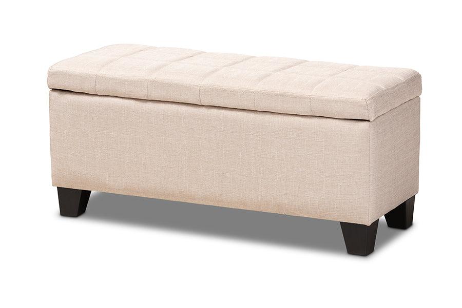 Fera Modern and Contemporary Fabric Upholstered Storage Ottoman