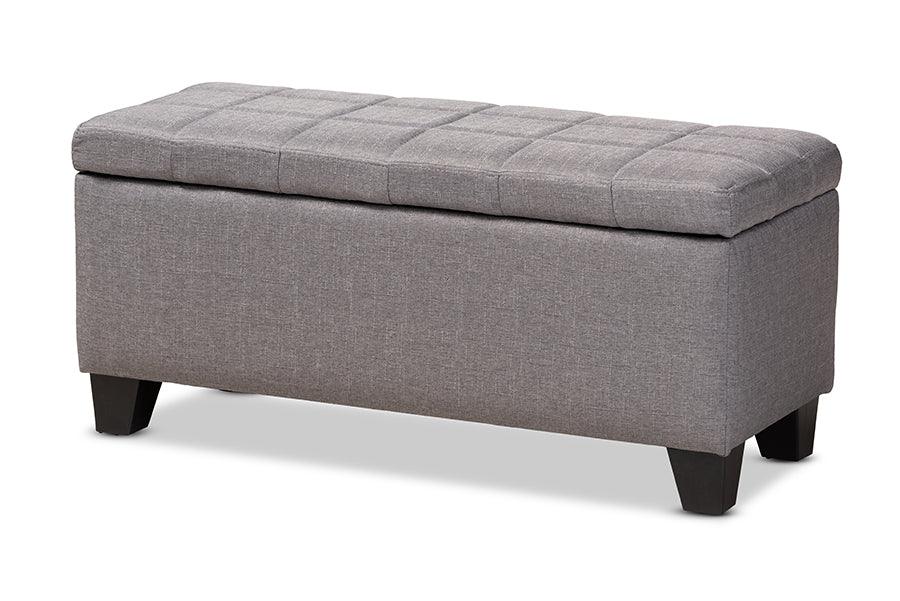 Fera Modern and Contemporary Fabric Upholstered Storage Ottoman