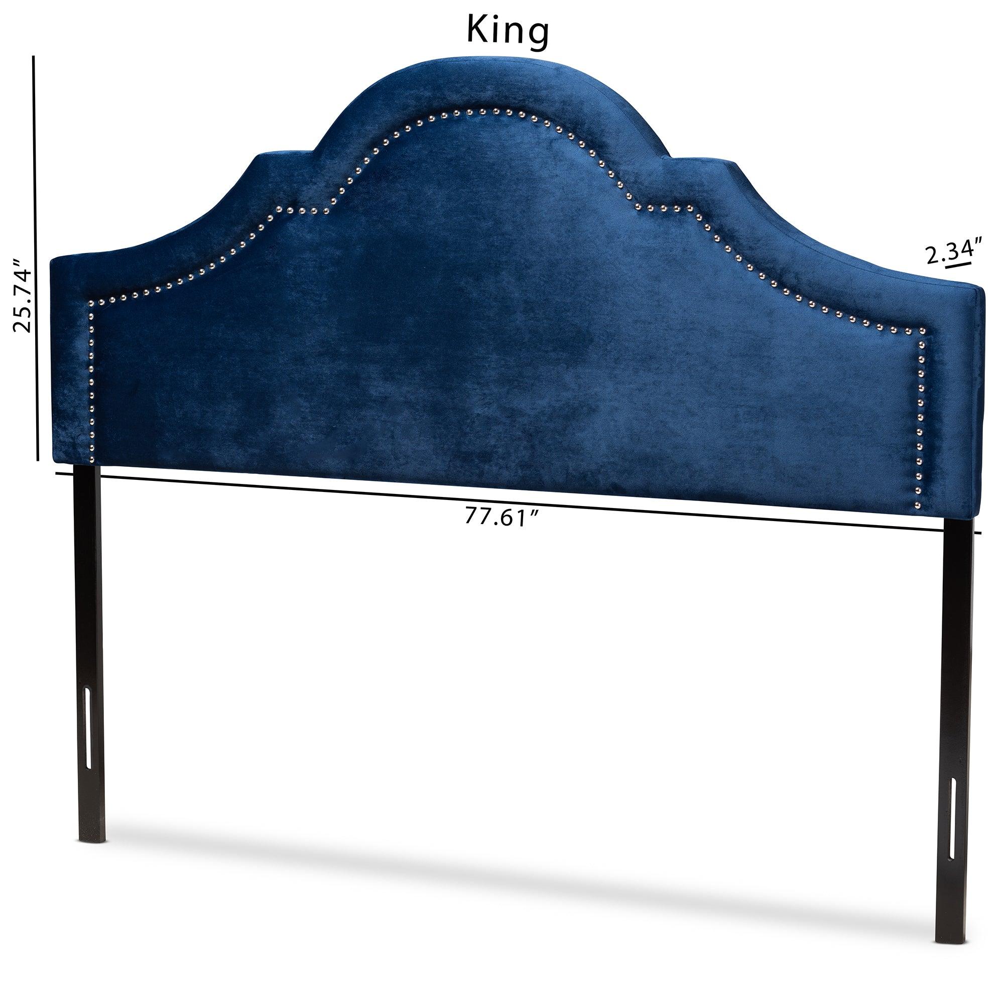 Rita Modern and Contemporary Velvet Fabric Upholstered Headboard