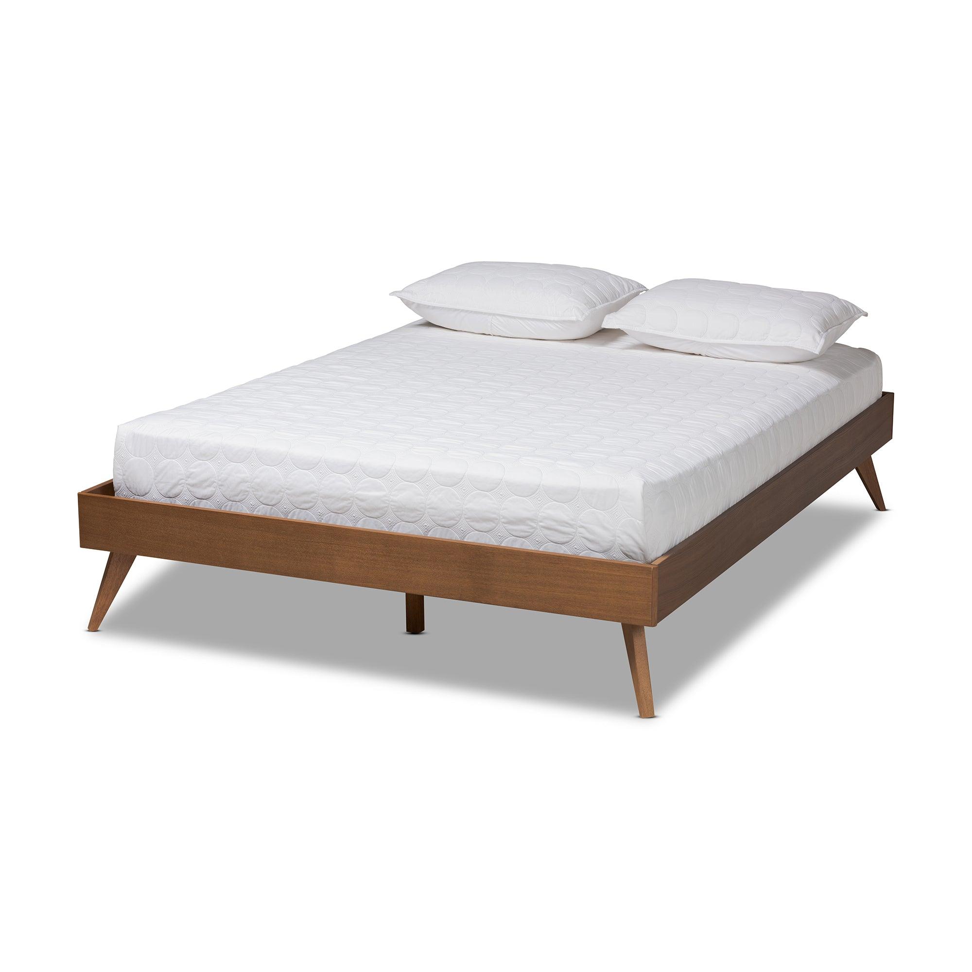 Lissette Mid-Century Modern Finished Wood Platform Bed Frame