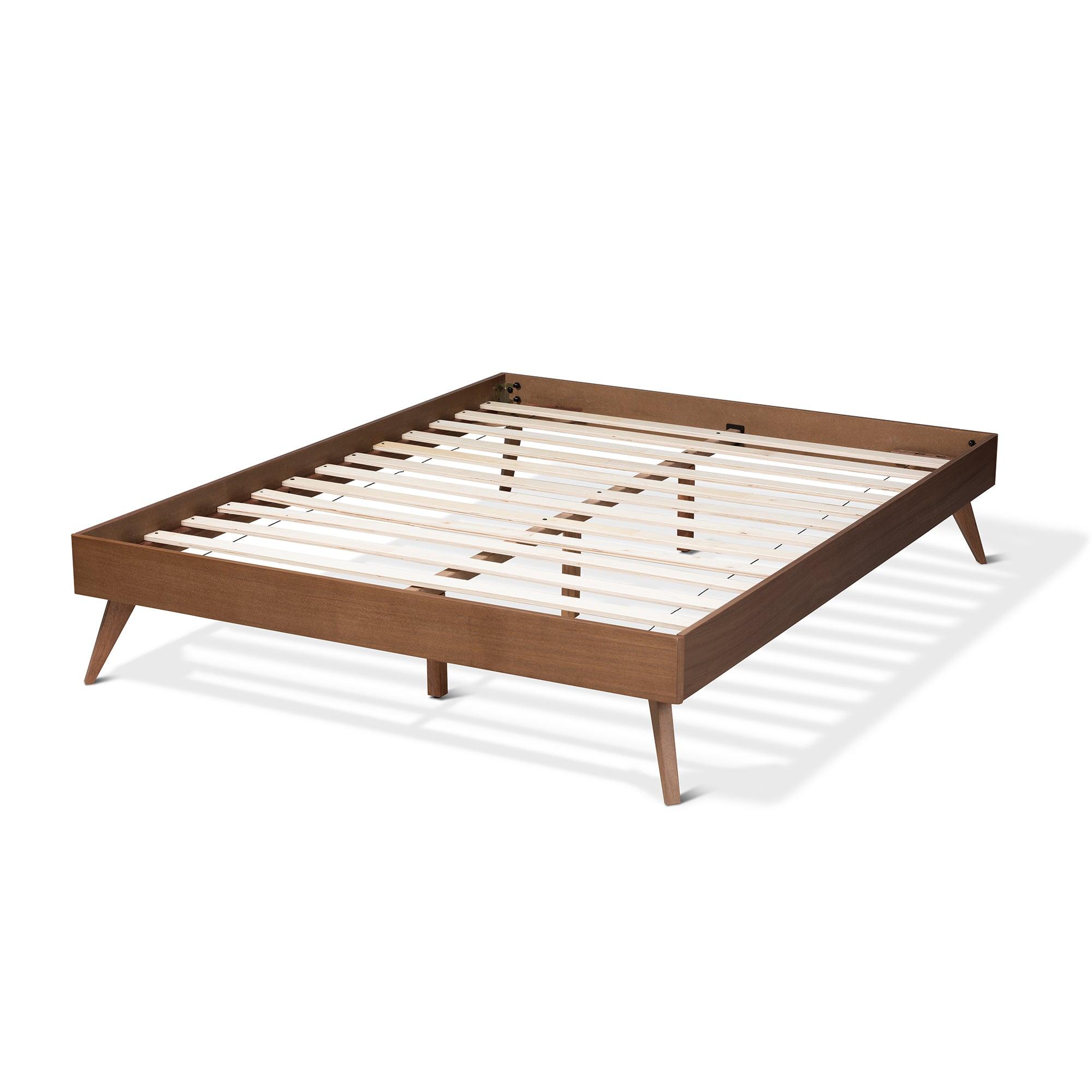 Lissette Mid-Century Modern Finished Wood Platform Bed Frame