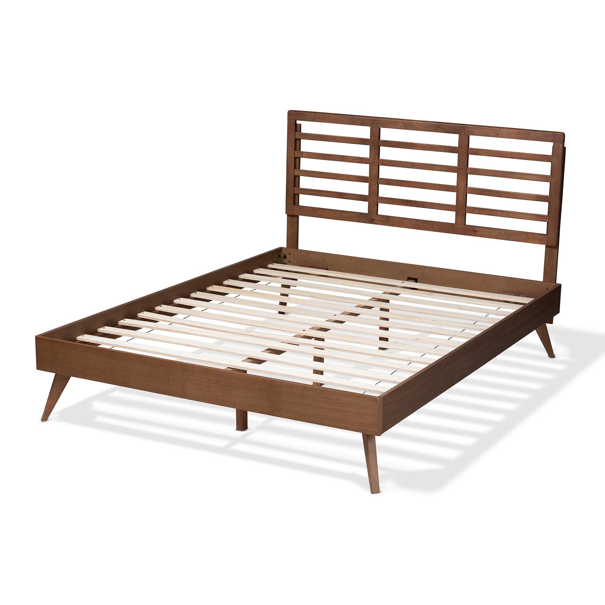 Calisto Mid-Century Modern Finished Wood Platform Bed