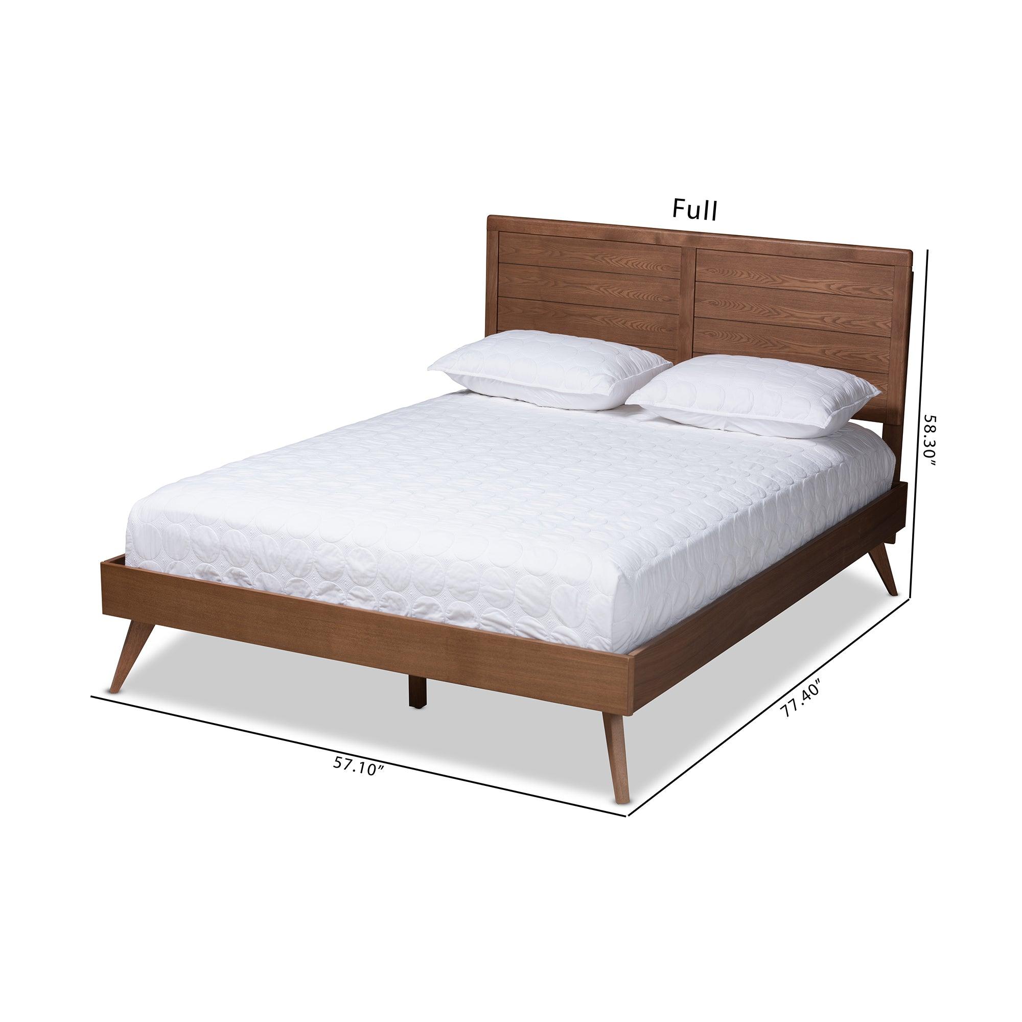 Artemis Mid-Century Modern Finished Wood Platform Bed