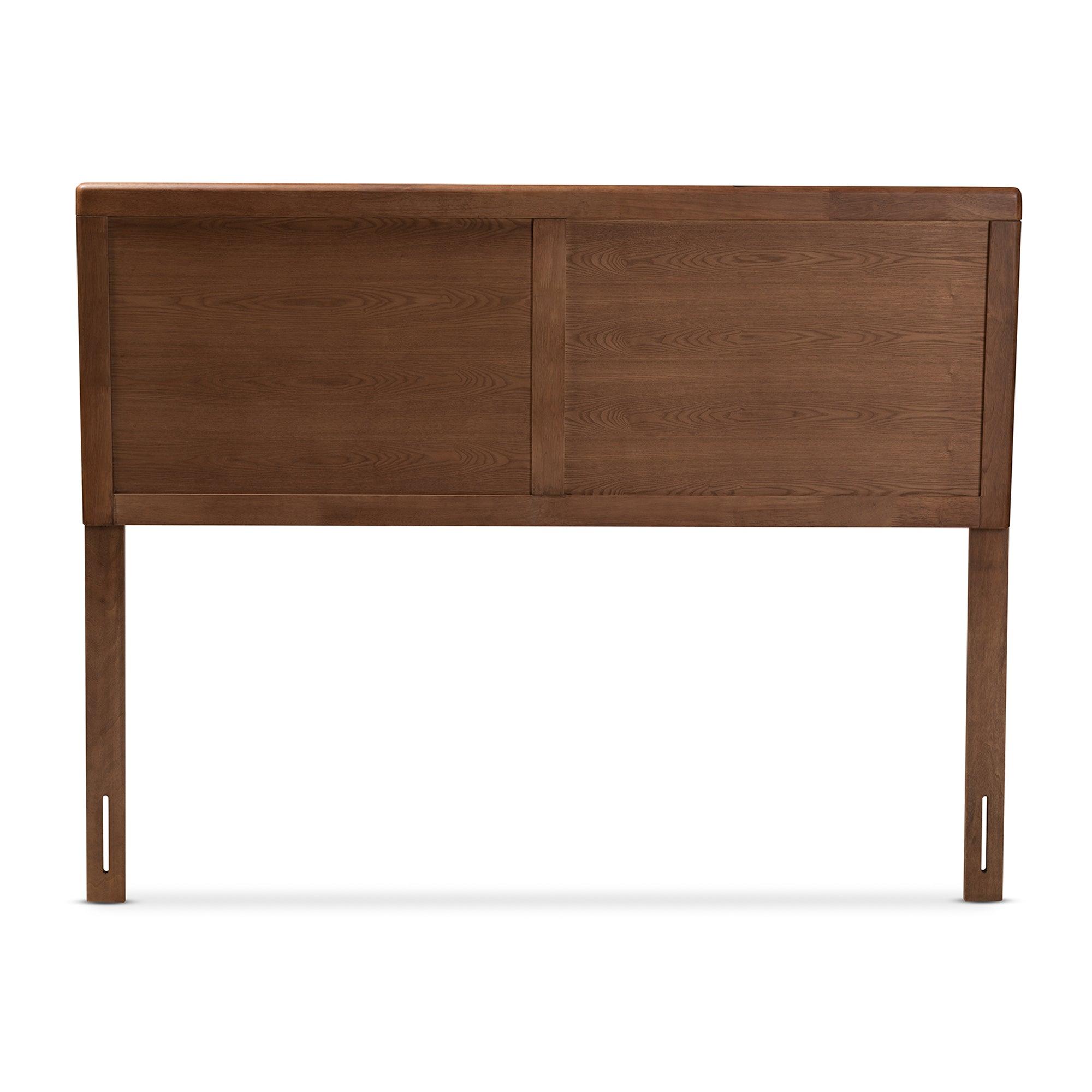 Raya Mid-Century Modern Finished Wood Headboard