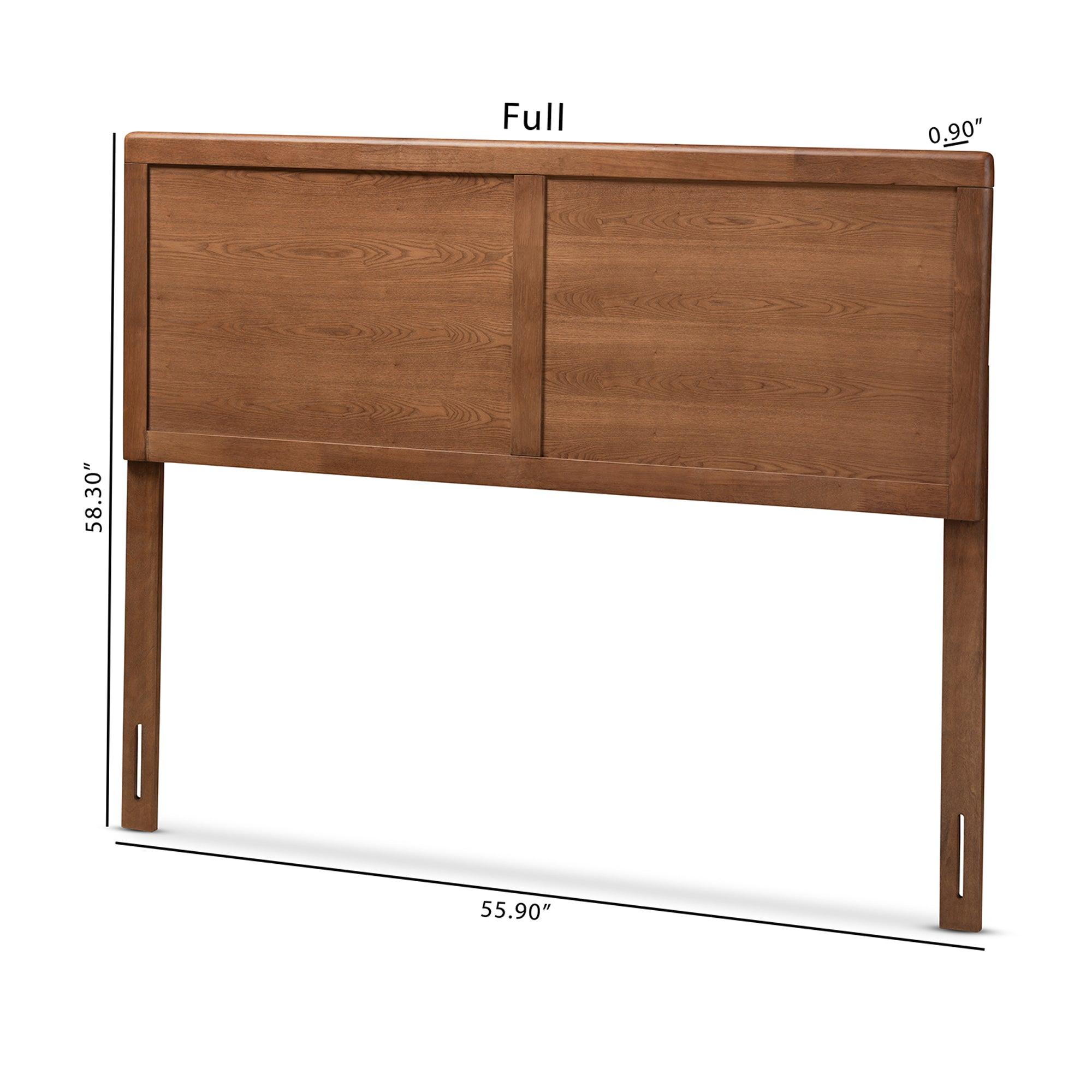 Raya Mid-Century Modern Finished Wood Headboard