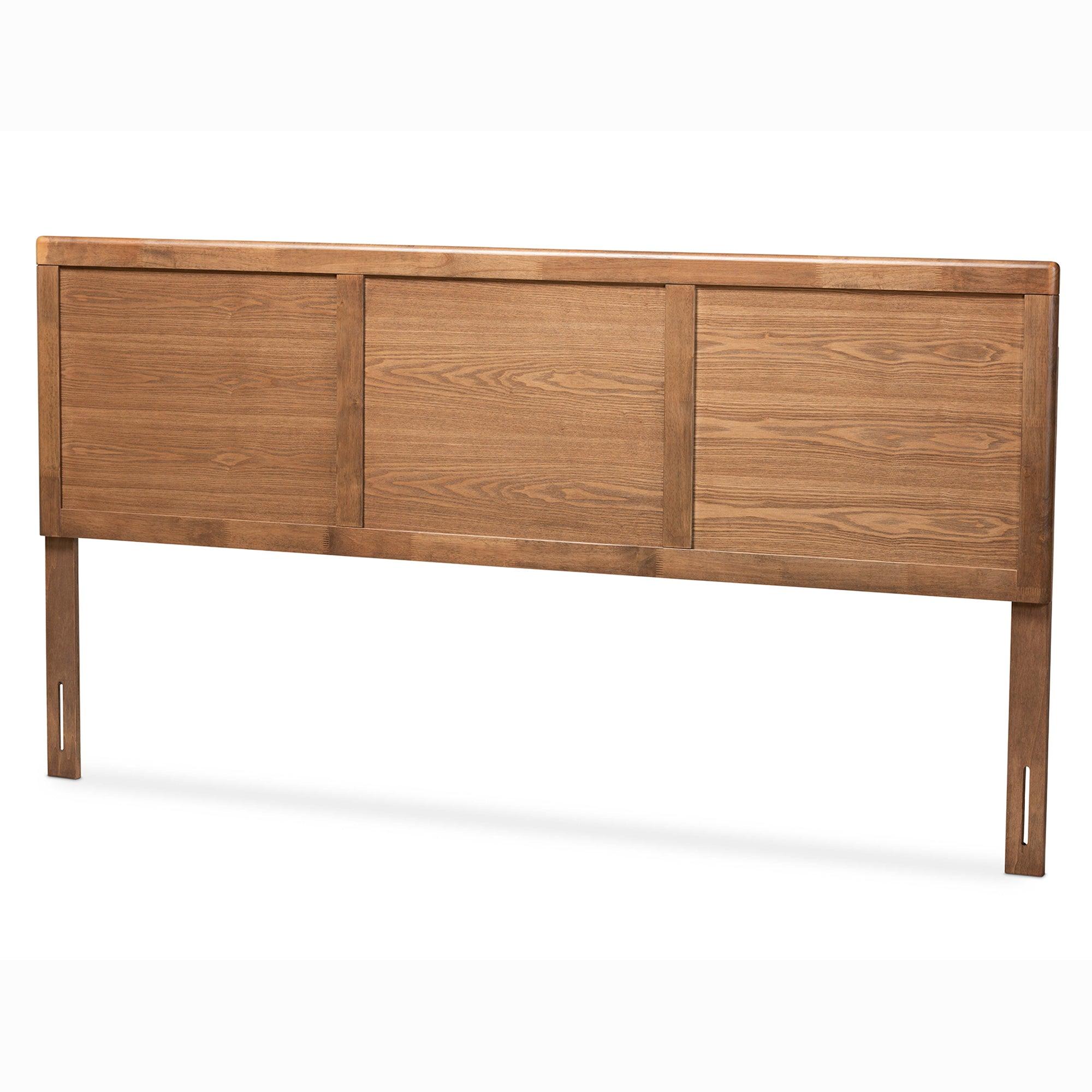 Raya Mid-Century Modern Finished Wood Headboard