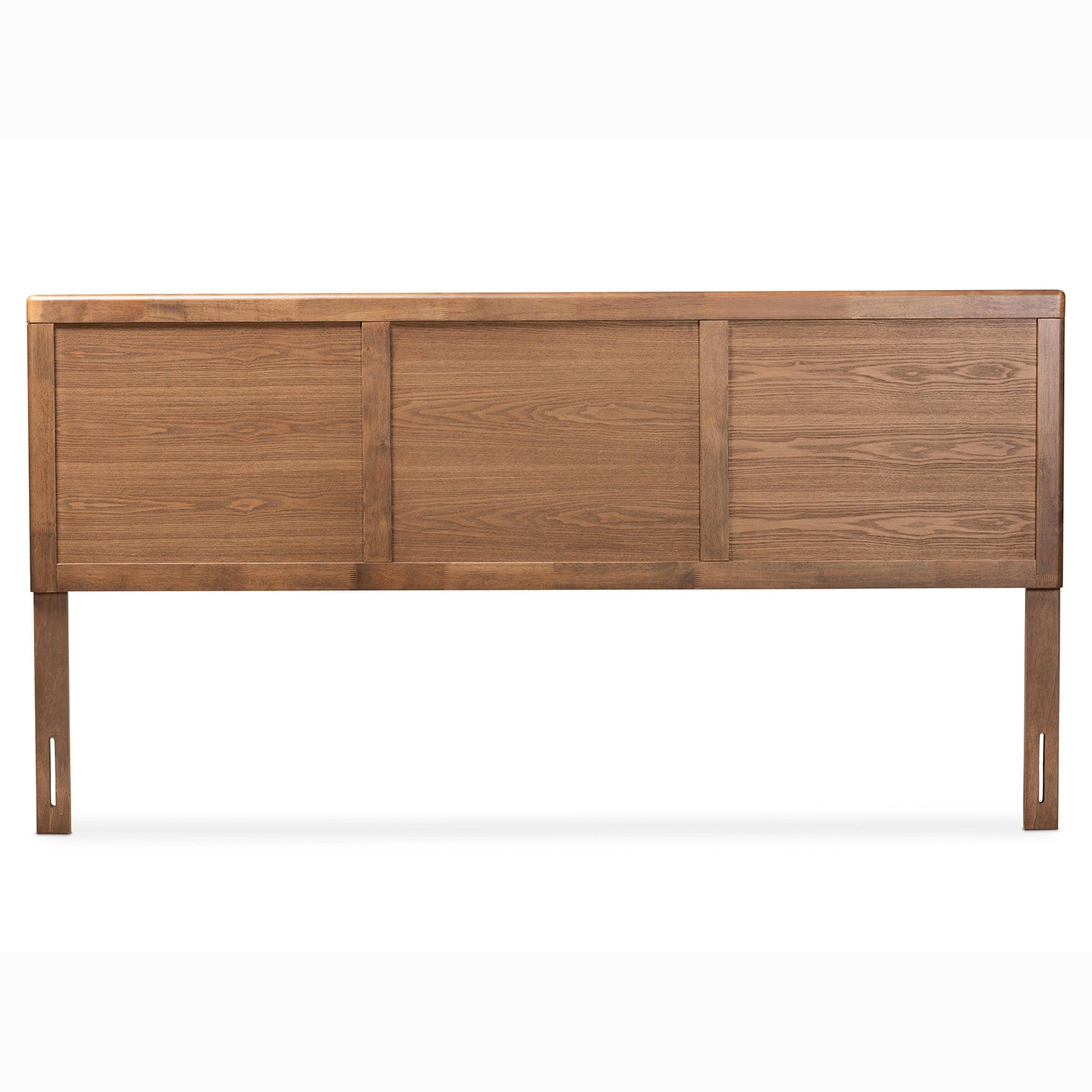 Raya Mid-Century Modern Finished Wood Headboard