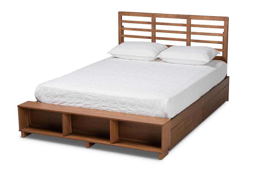 Milana Modern Transitional Ash Finished Wood 4-Drawer Platform Storage Bed