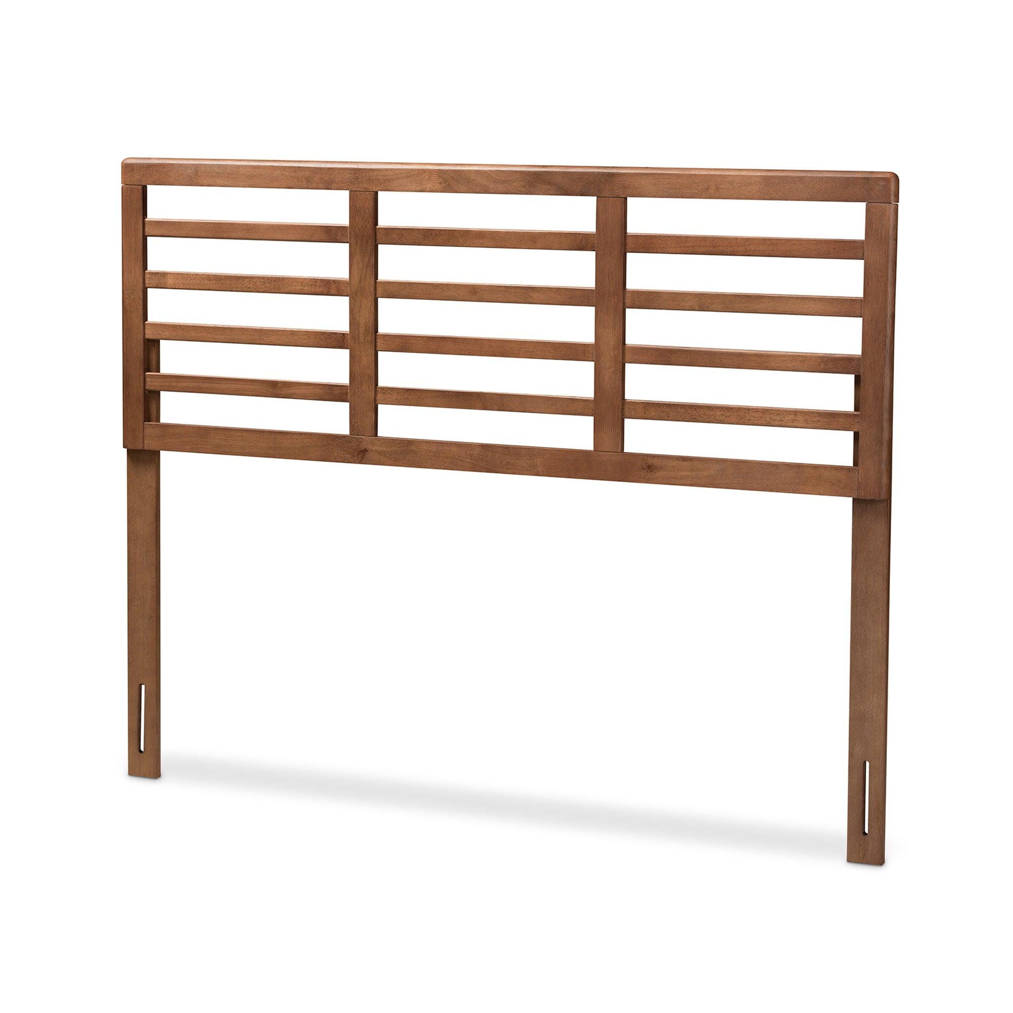 Salome Mid-Century Modern Finished Wood Open Slat Headboard