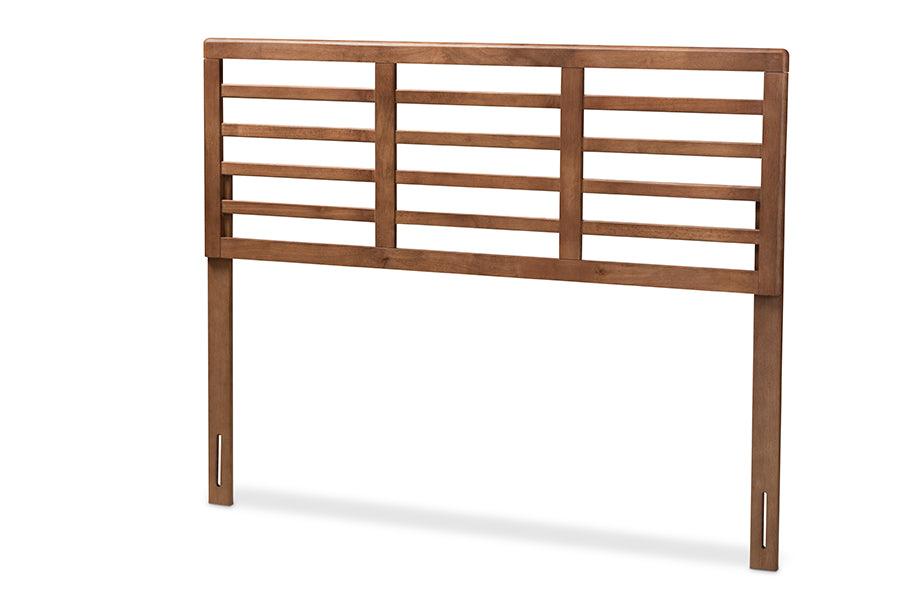 Salome Mid-Century Modern Finished Wood Open Slat Headboard