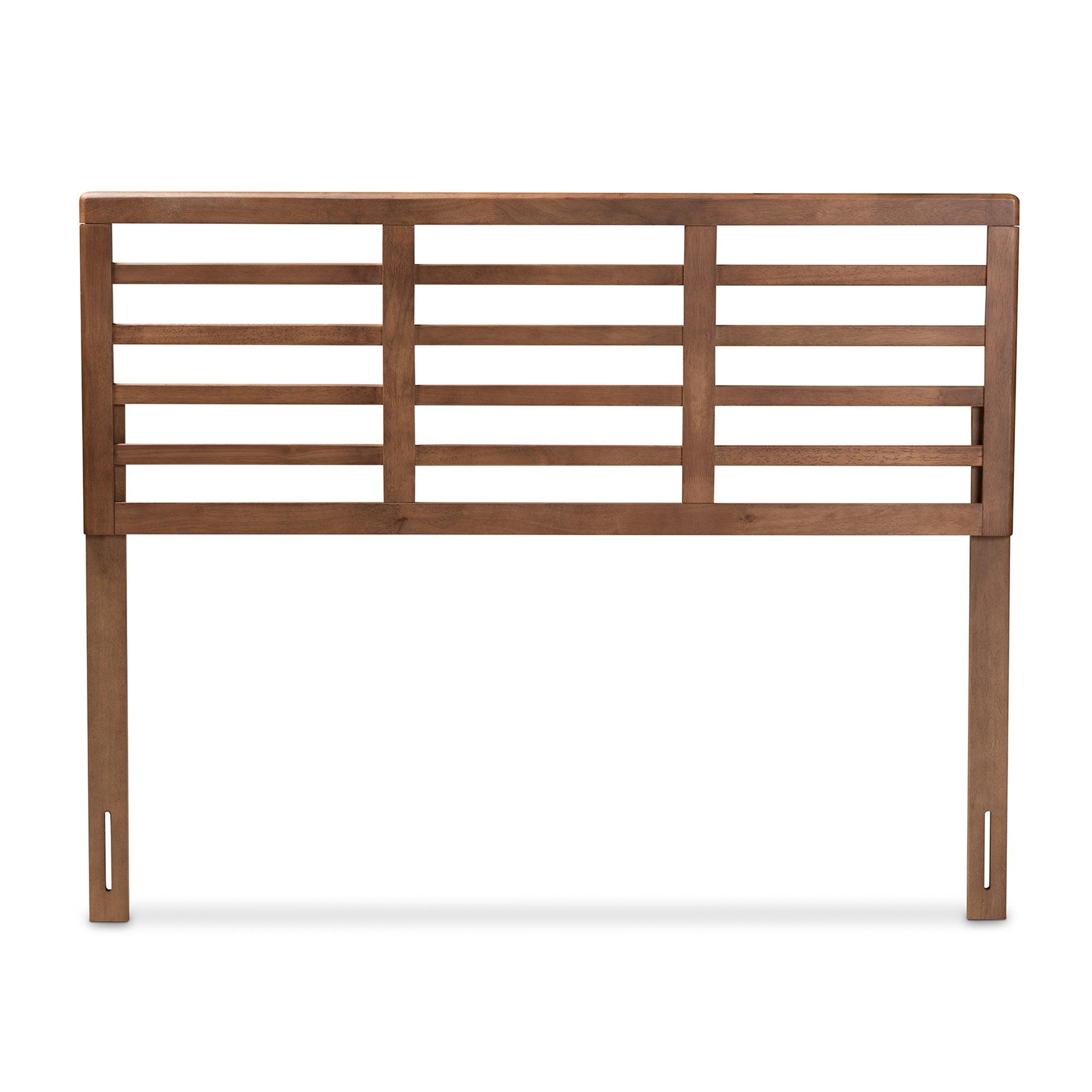 Salome Mid-Century Modern Finished Wood Open Slat Headboard