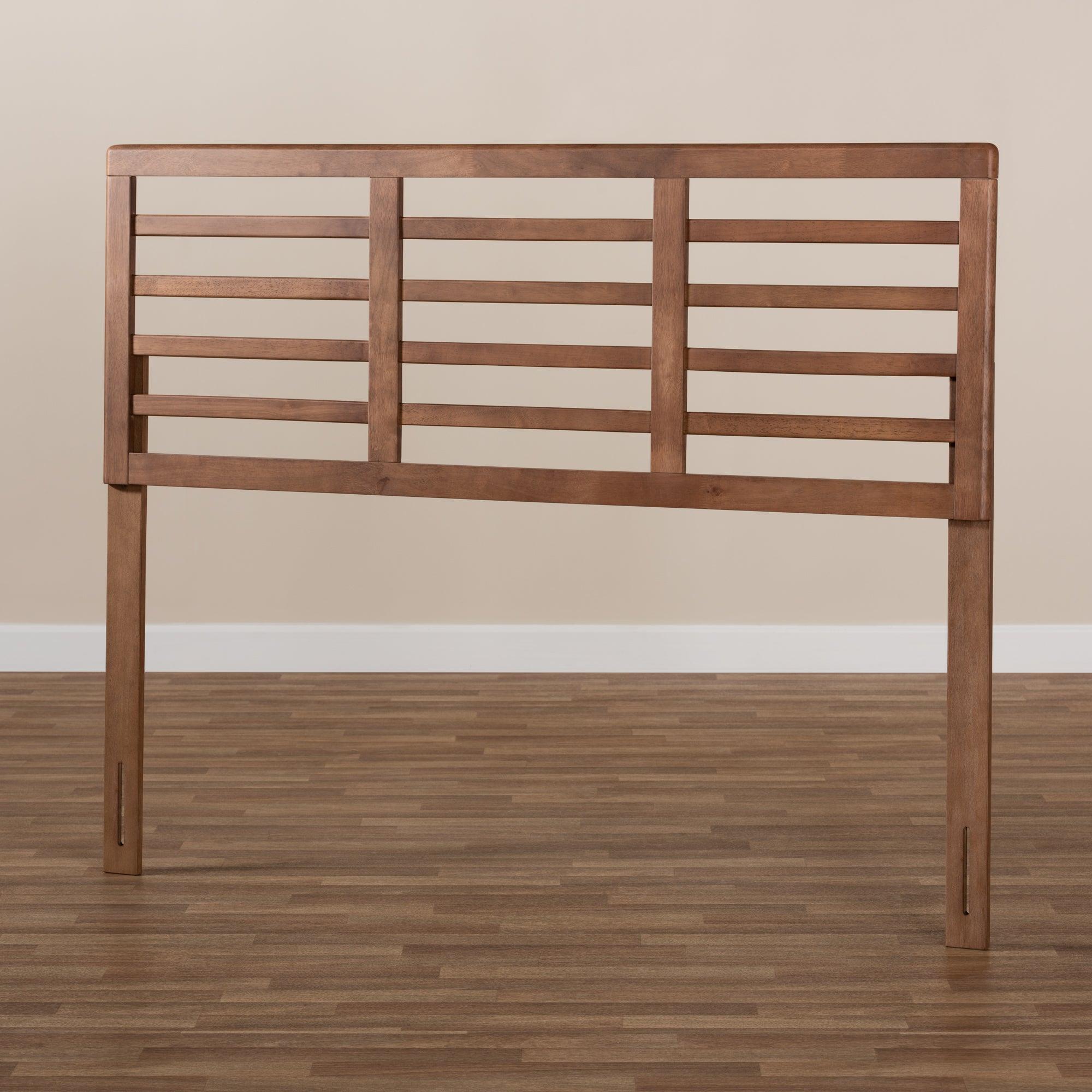 Salome Mid-Century Modern Finished Wood Open Slat Headboard