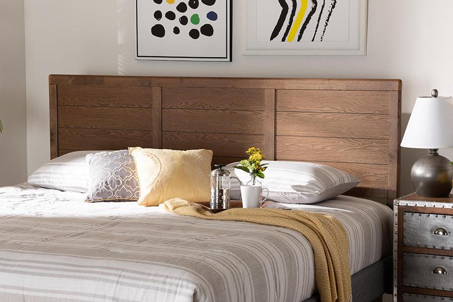 Seren Mid-Century Modern Finished Wood Headboard