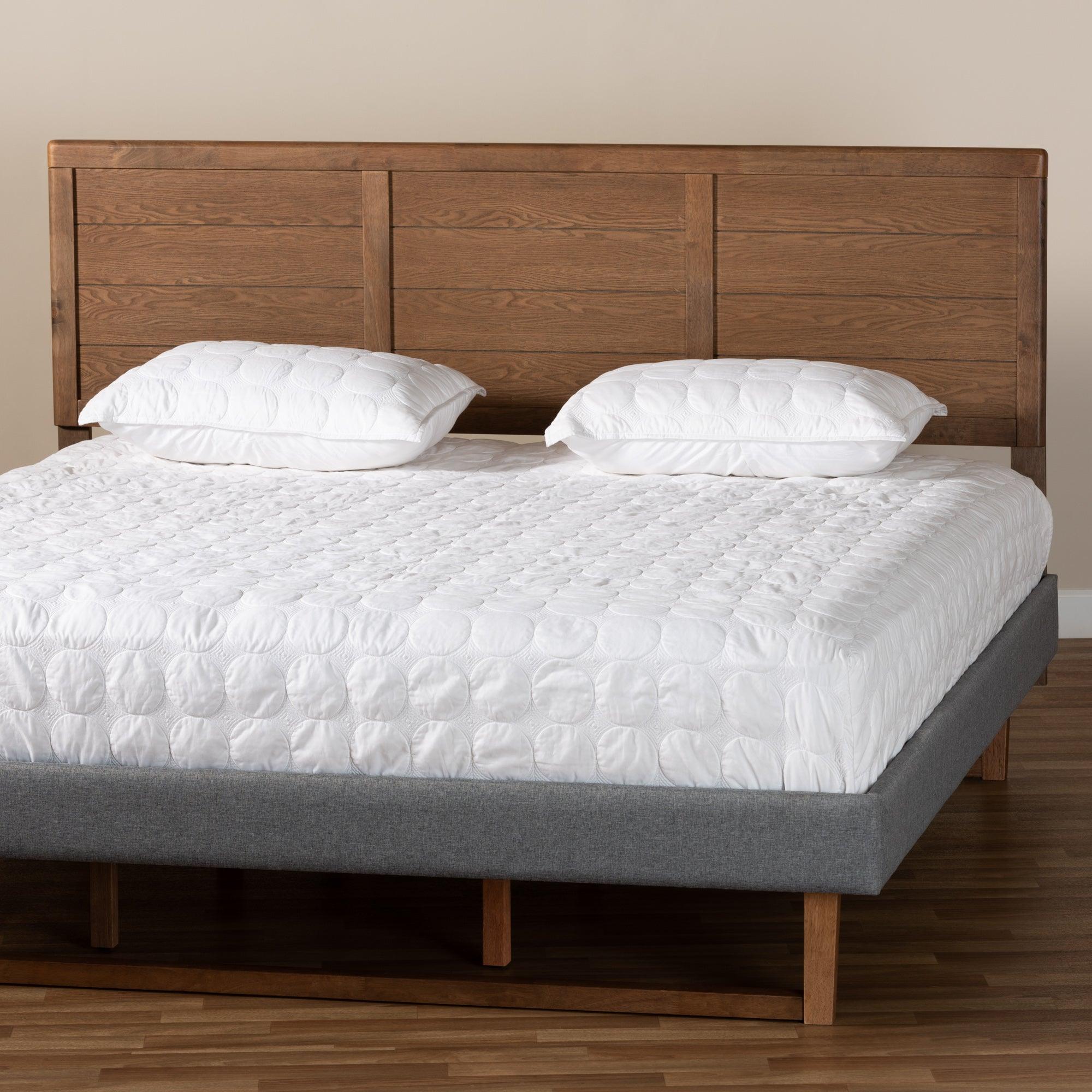 Seren Mid-Century Modern Finished Wood Headboard