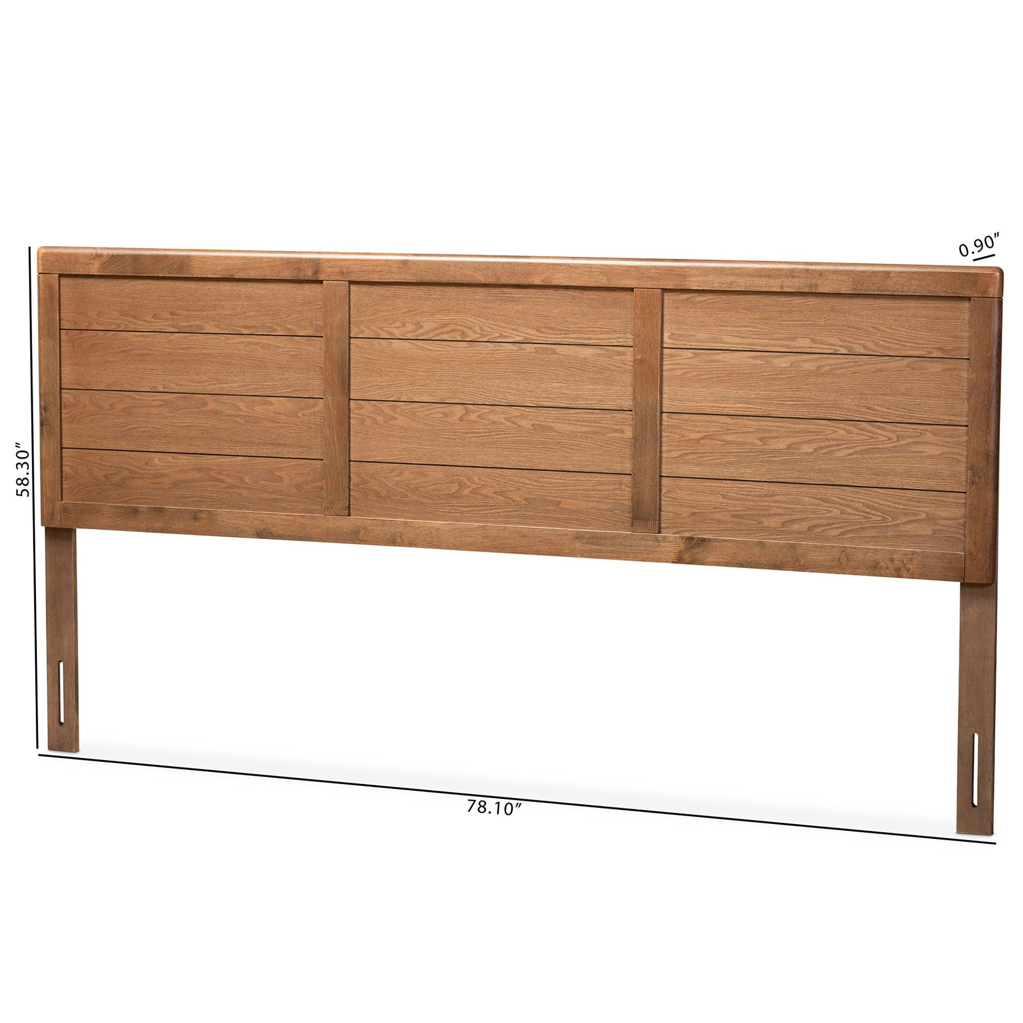 Seren Mid-Century Modern Finished Wood Headboard