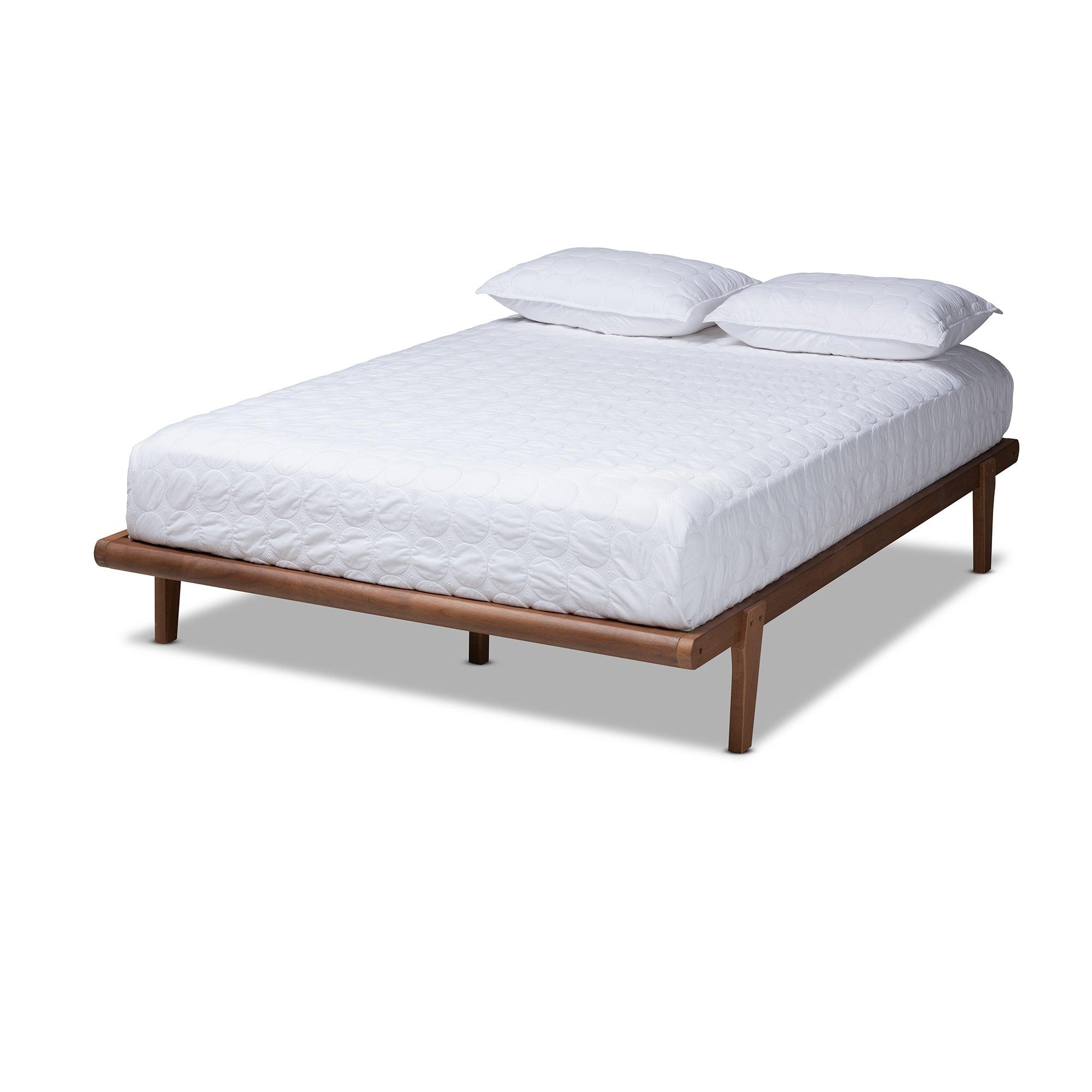 Kaia Mid-Century Modern Finished Wood Platform Bed Frame