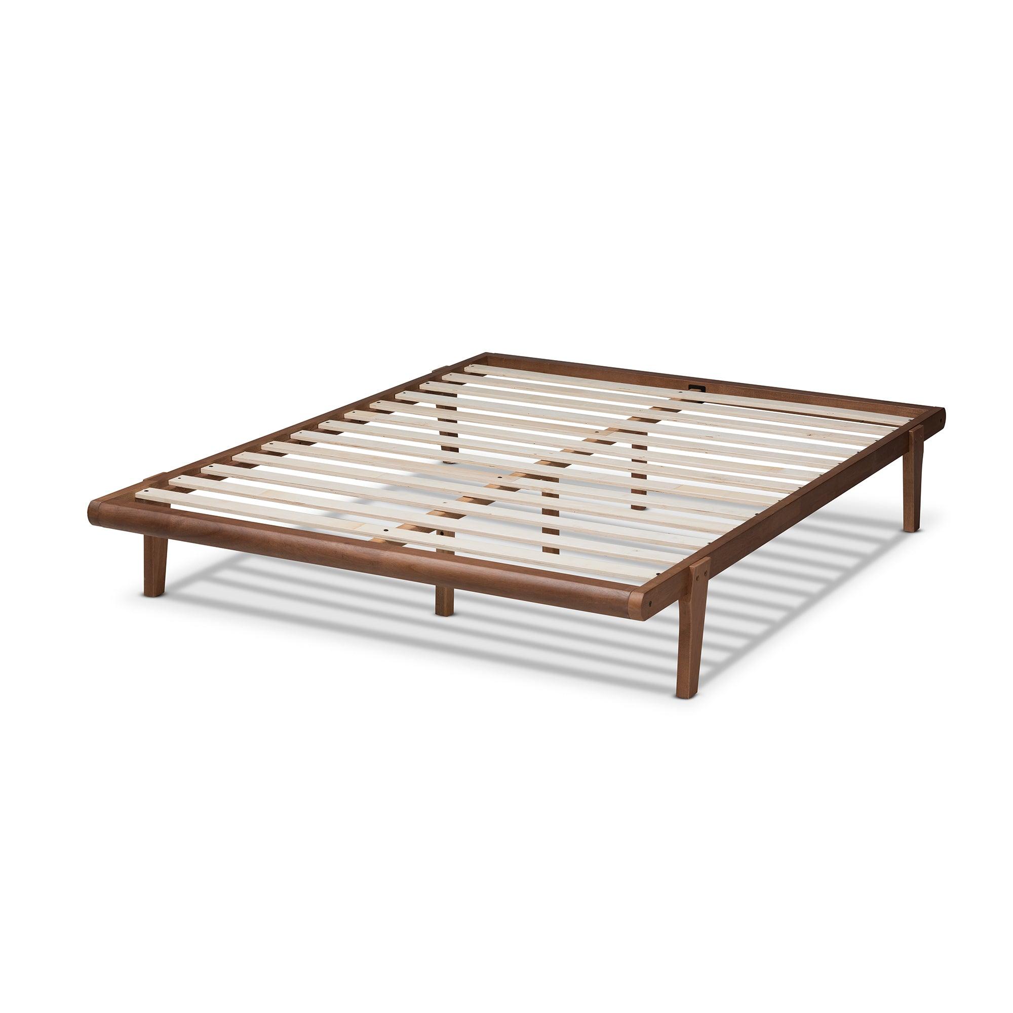 Kaia Mid-Century Modern Finished Wood Platform Bed Frame