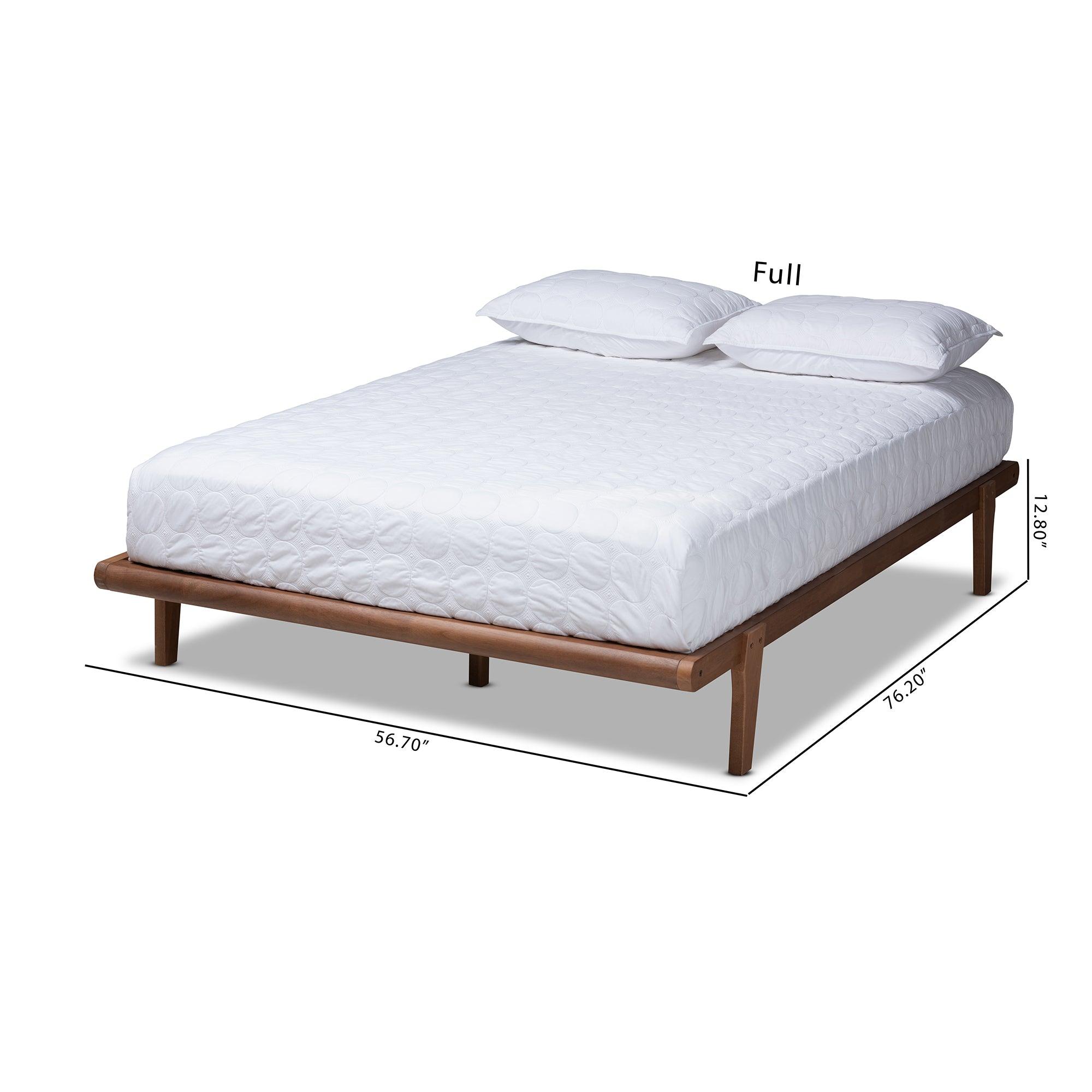 Kaia Mid-Century Modern Finished Wood Platform Bed Frame