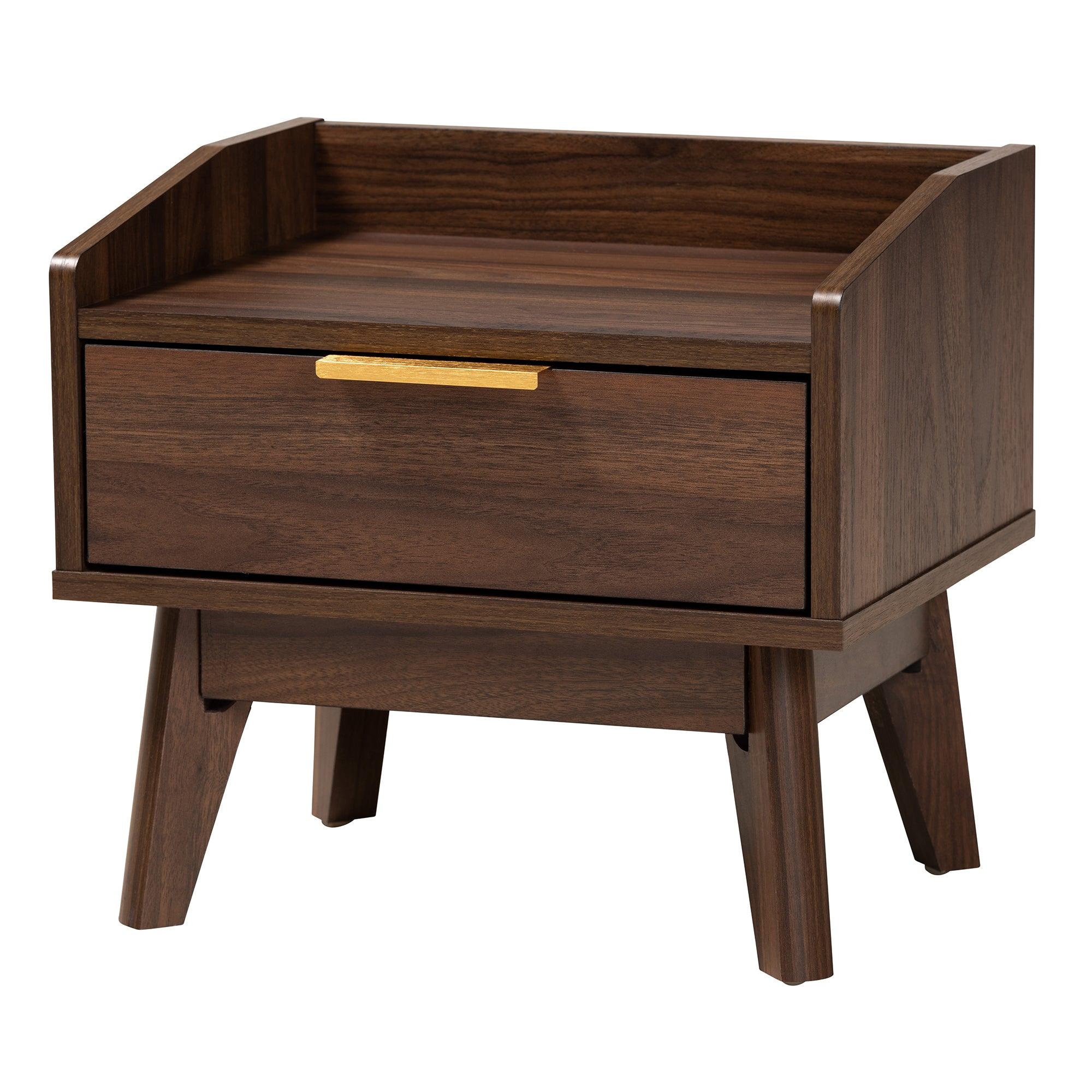 Lena Mid-Century Modern Finished Wood 3-Piece Storage Set