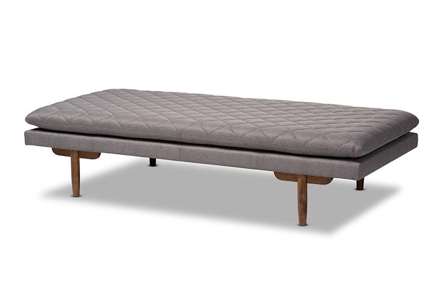 Marit Mid-Century Modern Fabric Upholstered Finished Wood Daybed