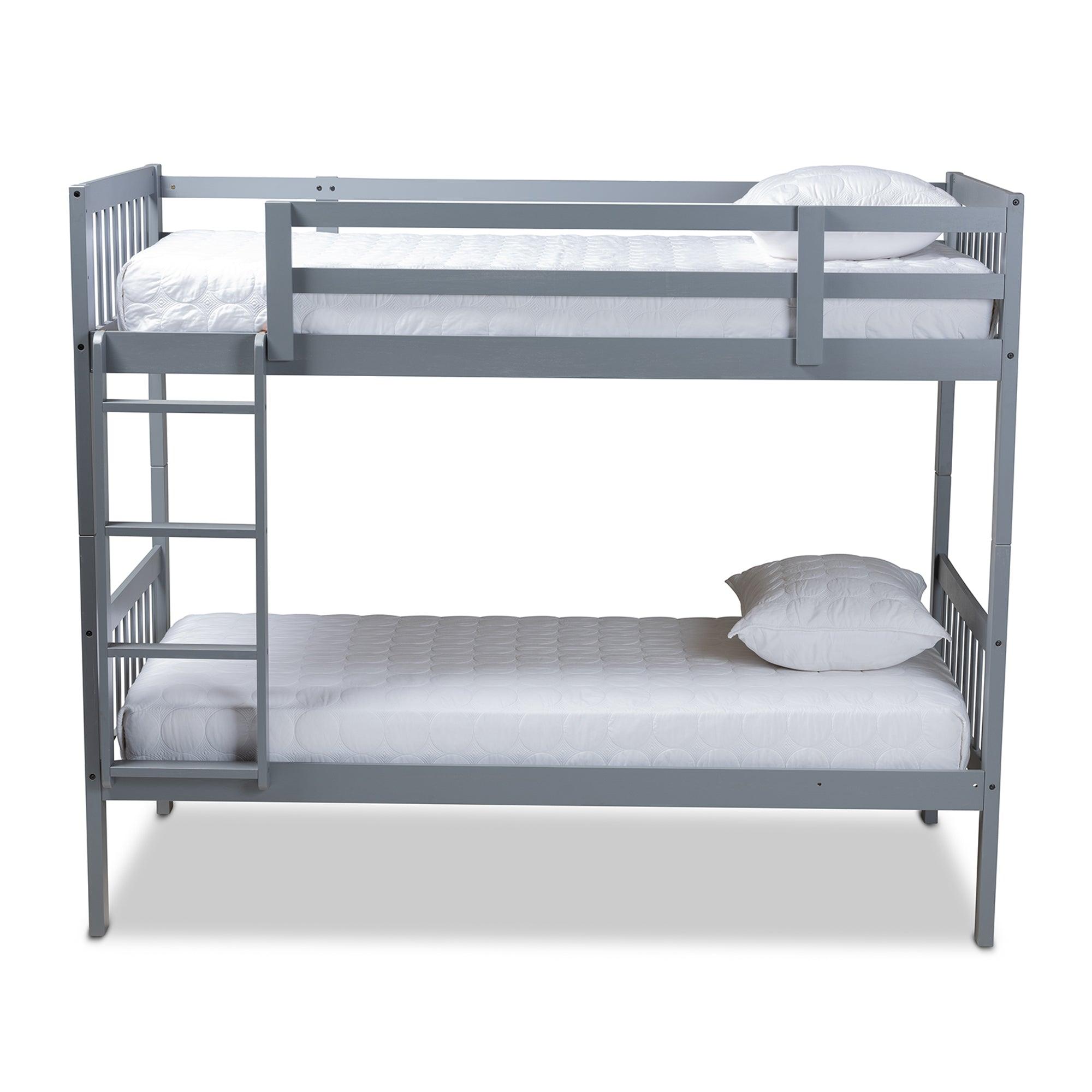 Jude Modern and Contemporary Finished Wood Bunk Bed