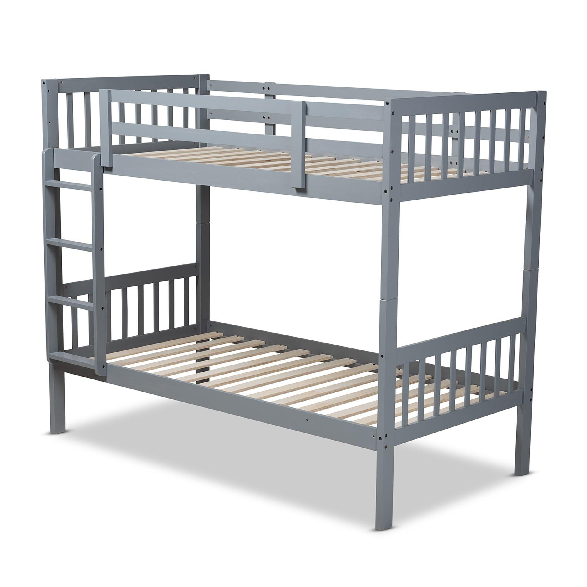 Jude Modern and Contemporary Finished Wood Bunk Bed