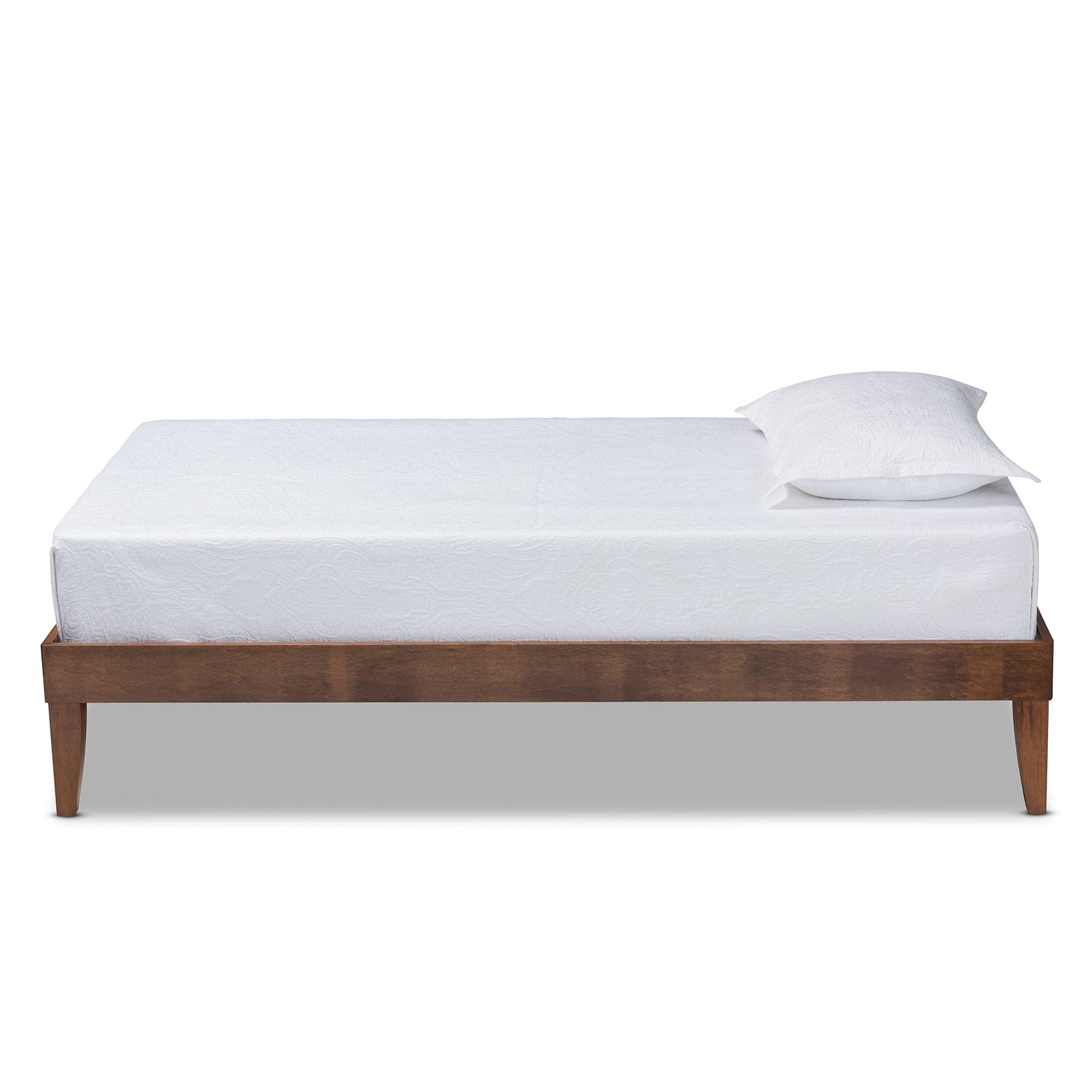 Lucina Mid-Century Modern Finished Platform Bed Frame