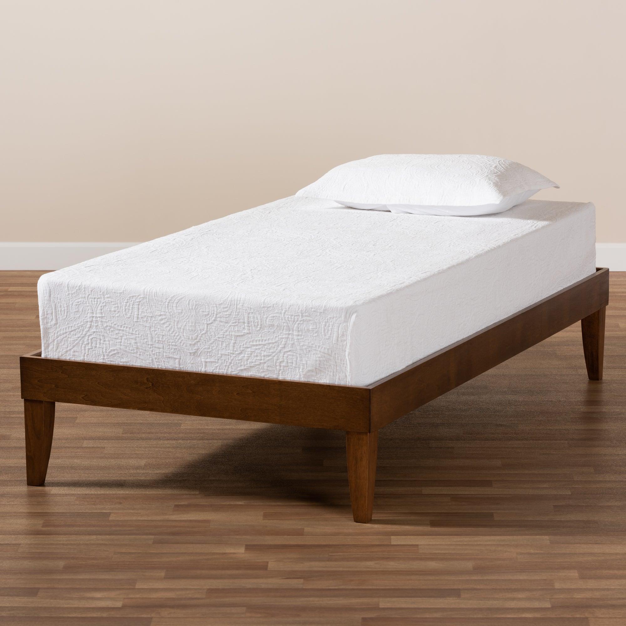 Lucina Mid-Century Modern Finished Platform Bed Frame