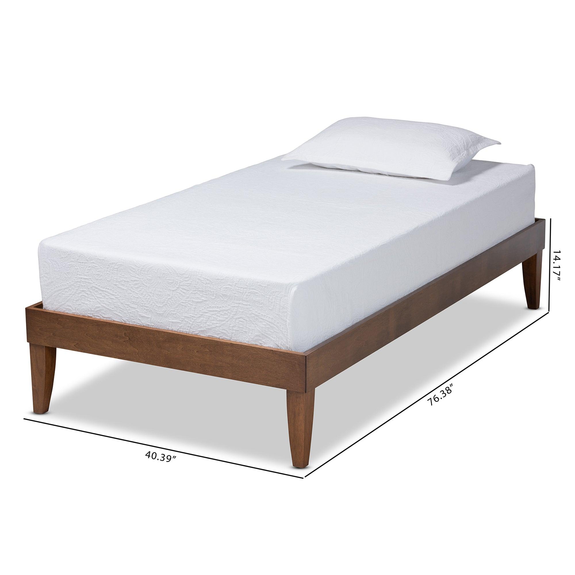 Lucina Mid-Century Modern Finished Platform Bed Frame