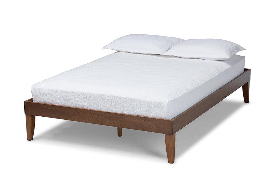 Lucina Mid-Century Modern Finished Platform Bed Frame