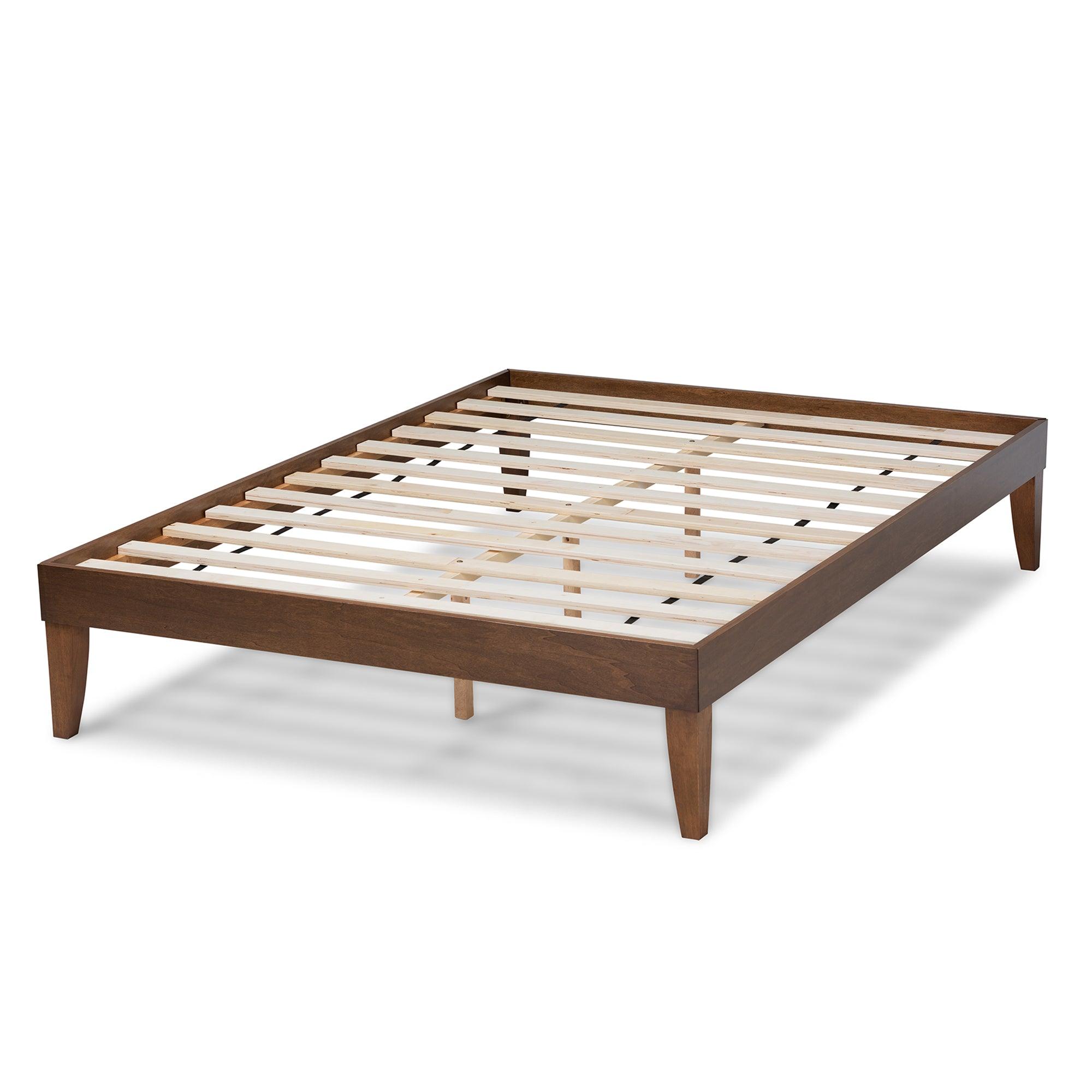 Lucina Mid-Century Modern Finished Platform Bed Frame